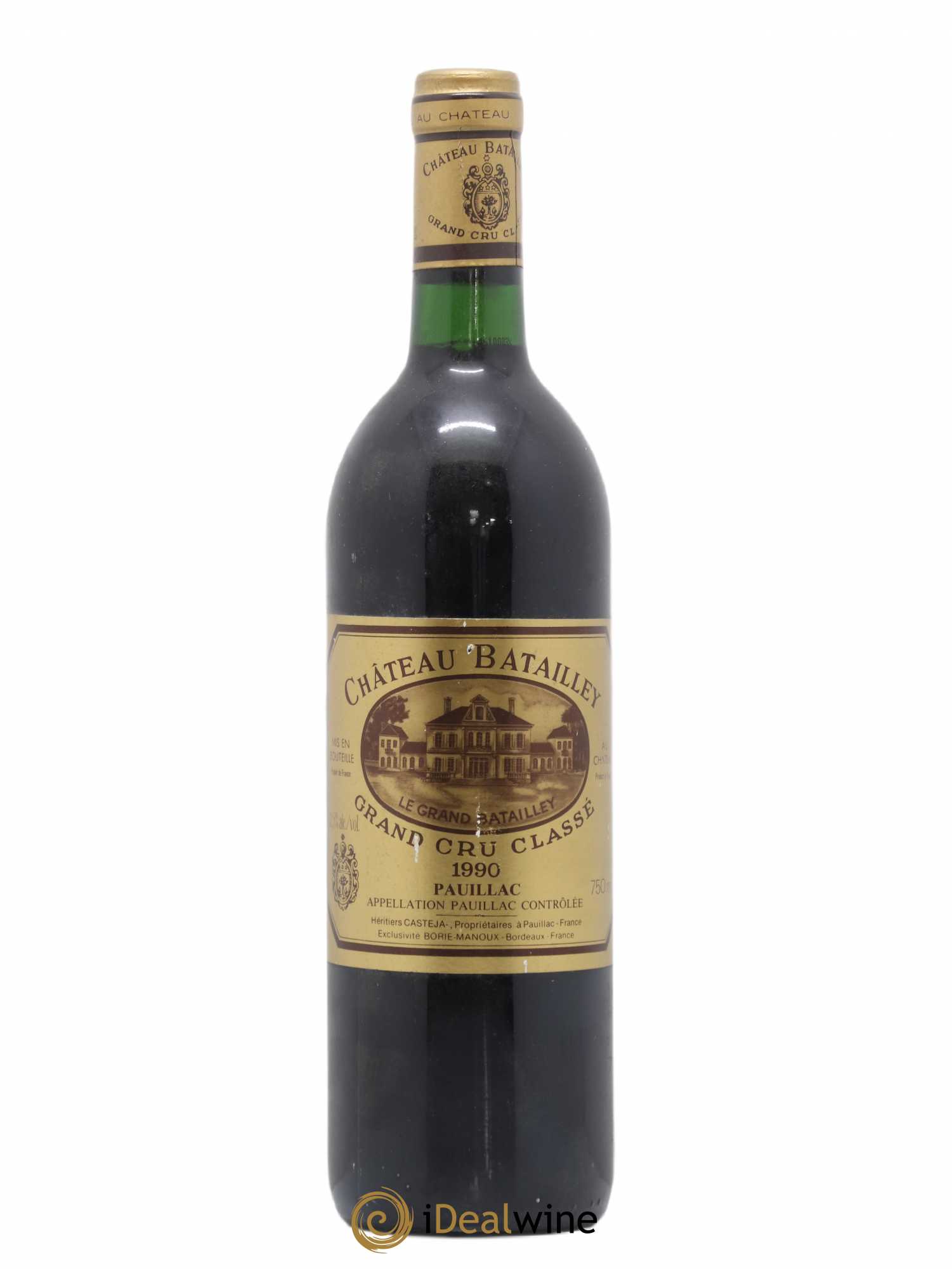 Château Batailley 5ème Grand Cru Classé 1990 - Lot de 1 bouteille - 0