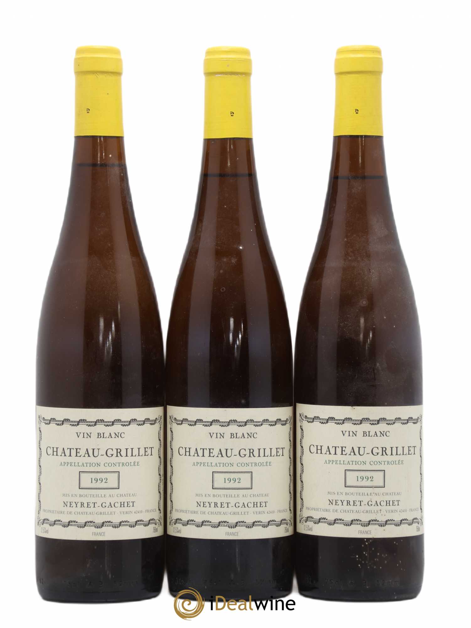 Château Grillet Château-Grillet 1992 - Lot de 3 bouteilles - 0