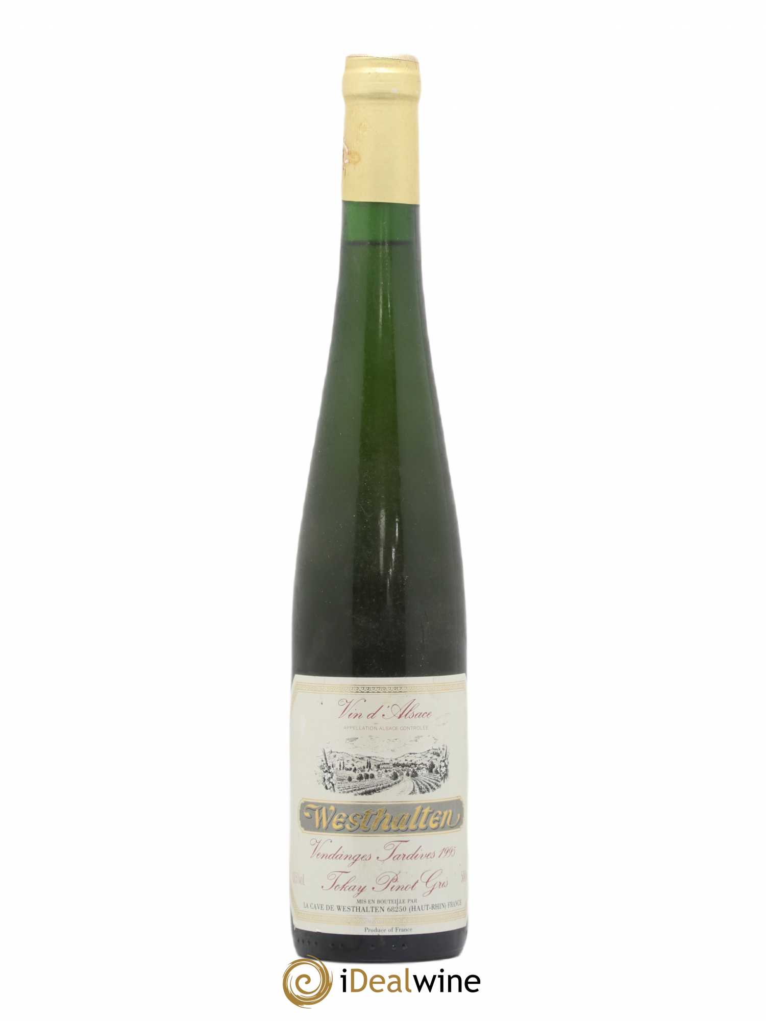 Pinot Gris (Tokay) Vendanges Tardives Alsace Westhalten 50Cl 1995 - Posten von 1 Flasche - 0