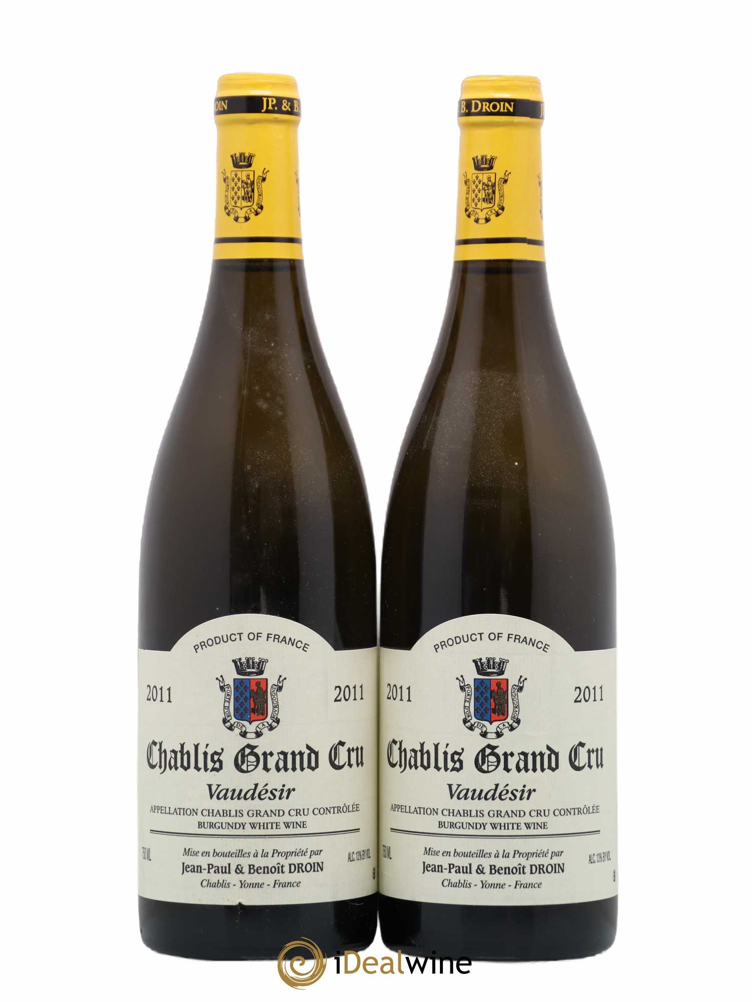 Chablis Grand Cru Vaudésir Jean-Paul & Benoît Droin (Domaine) 2011 - Lot de 2 bouteilles - 0