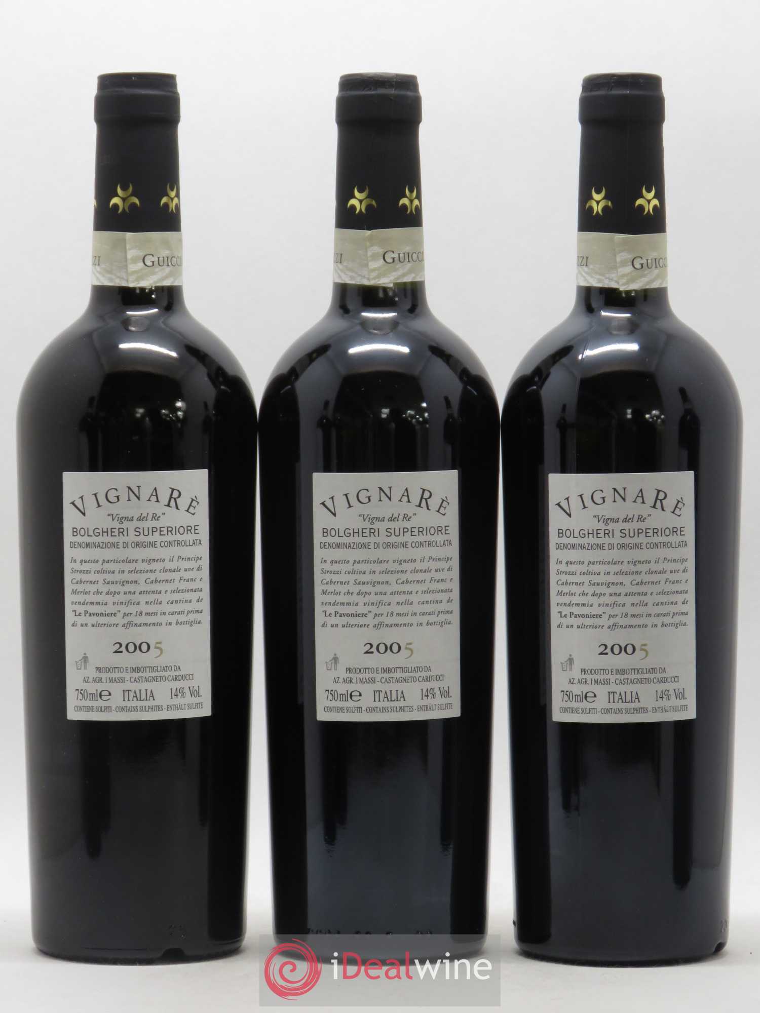 Bolgheri DOC Superiore Guiccardini Strozzi Vignarè (sans prix de réserve) 2005 - Posten von 6 Flaschen - 4