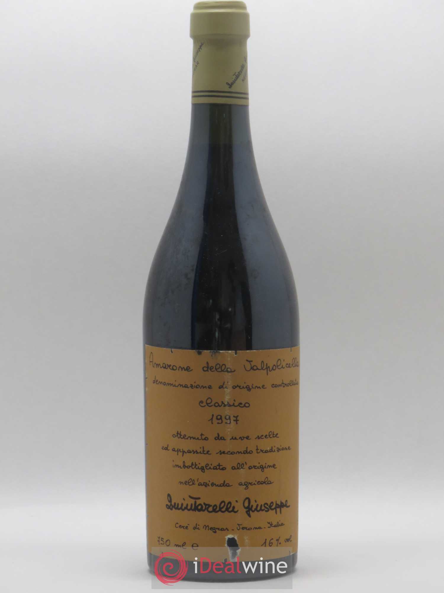 Amarone della Valpolicella Classico Superiore DOCG Giuseppe Quintarelli 1997 - Lot de 1 bouteille - 0