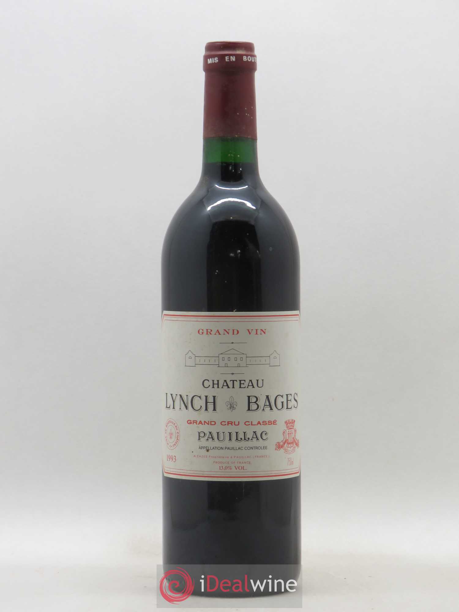 Château Lynch Bages 5ème Grand Cru Classé 1993 - Lot de 1 bouteille - 0