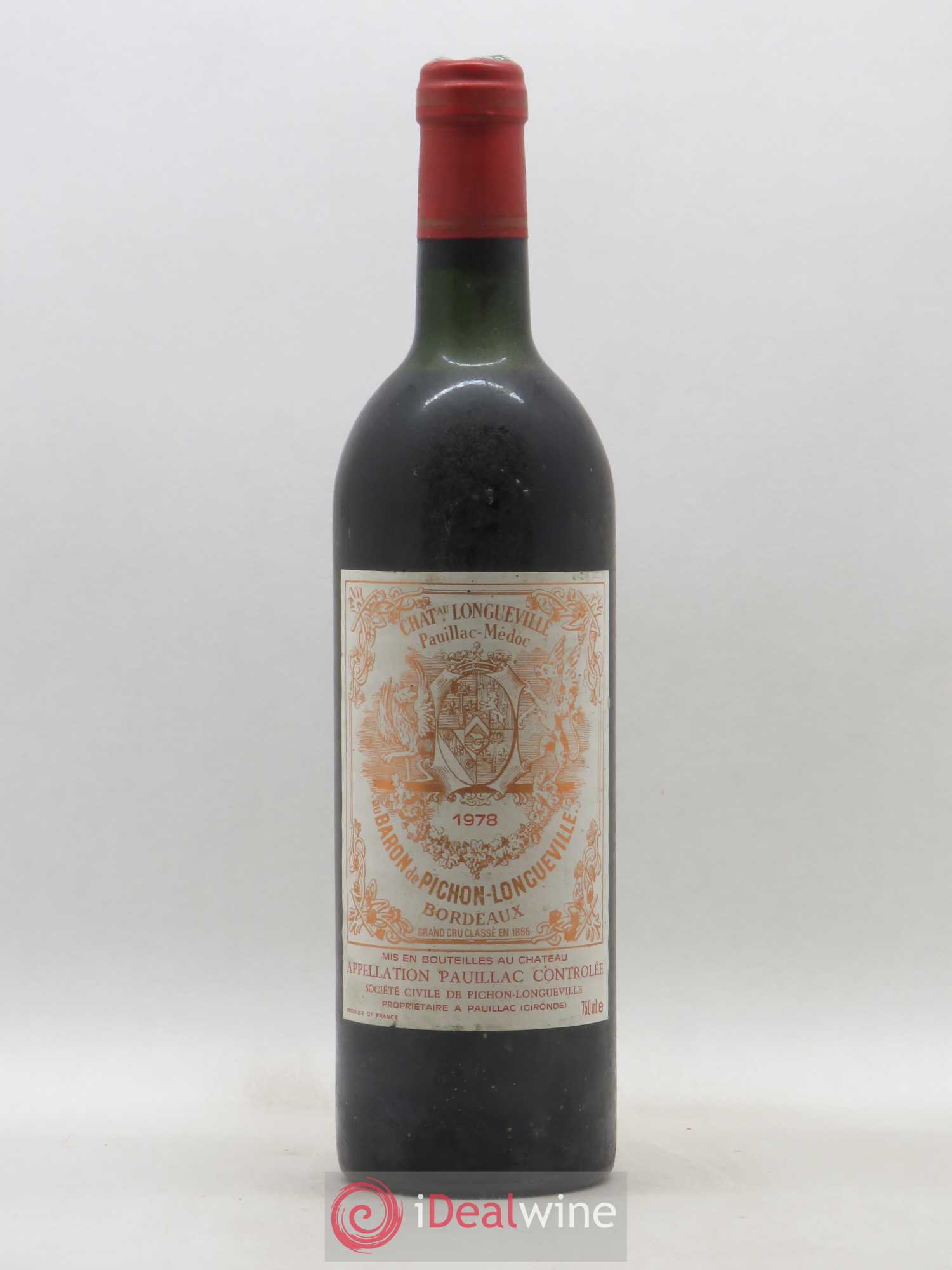Pichon Longueville Baron 2ème Grand Cru Classé 1978 - Lot de 1 bouteille - 0
