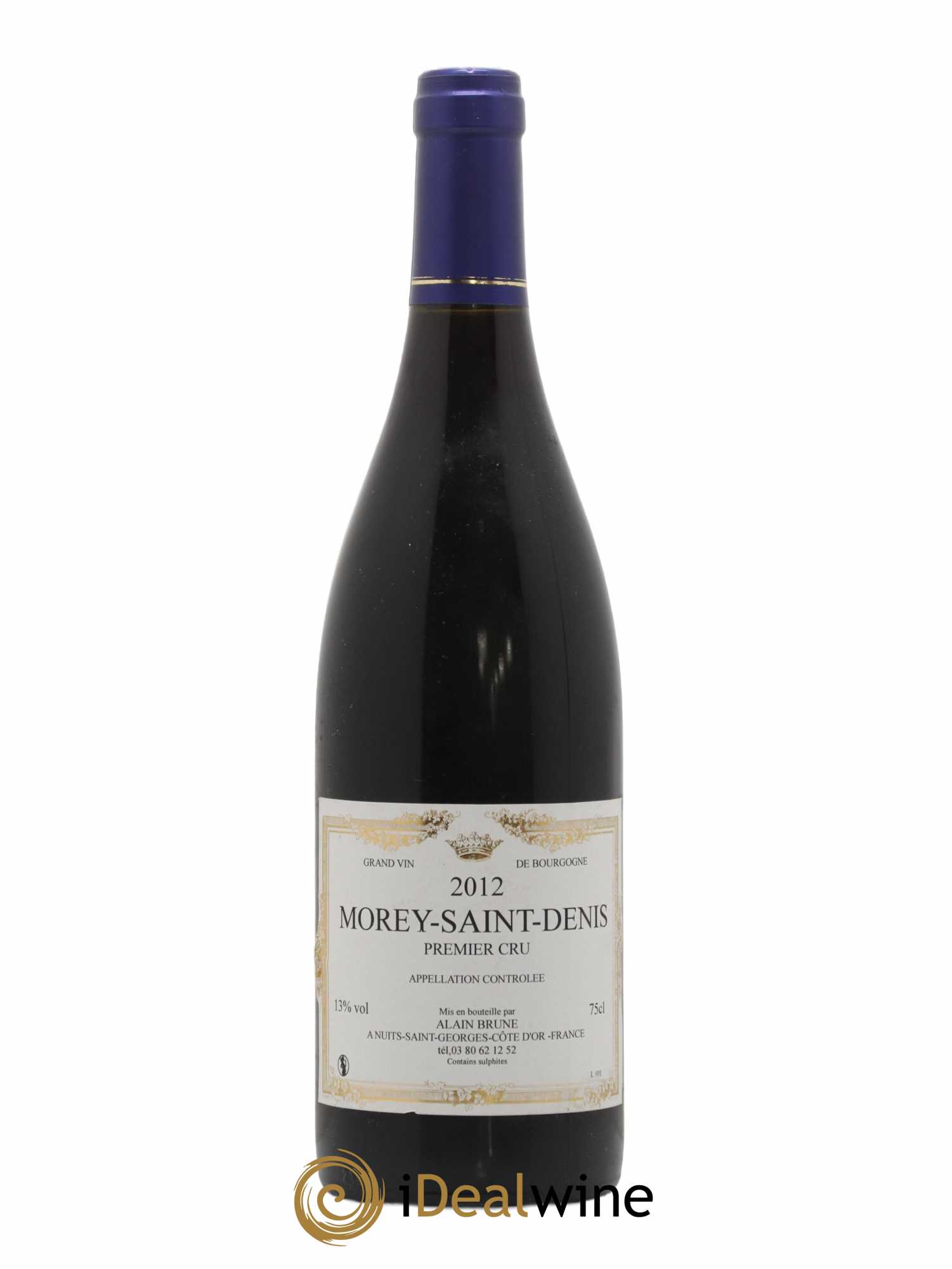 Morey-Saint-Denis 1er Cru Alain Brune 2012 - Lot de 1 bouteille - 0