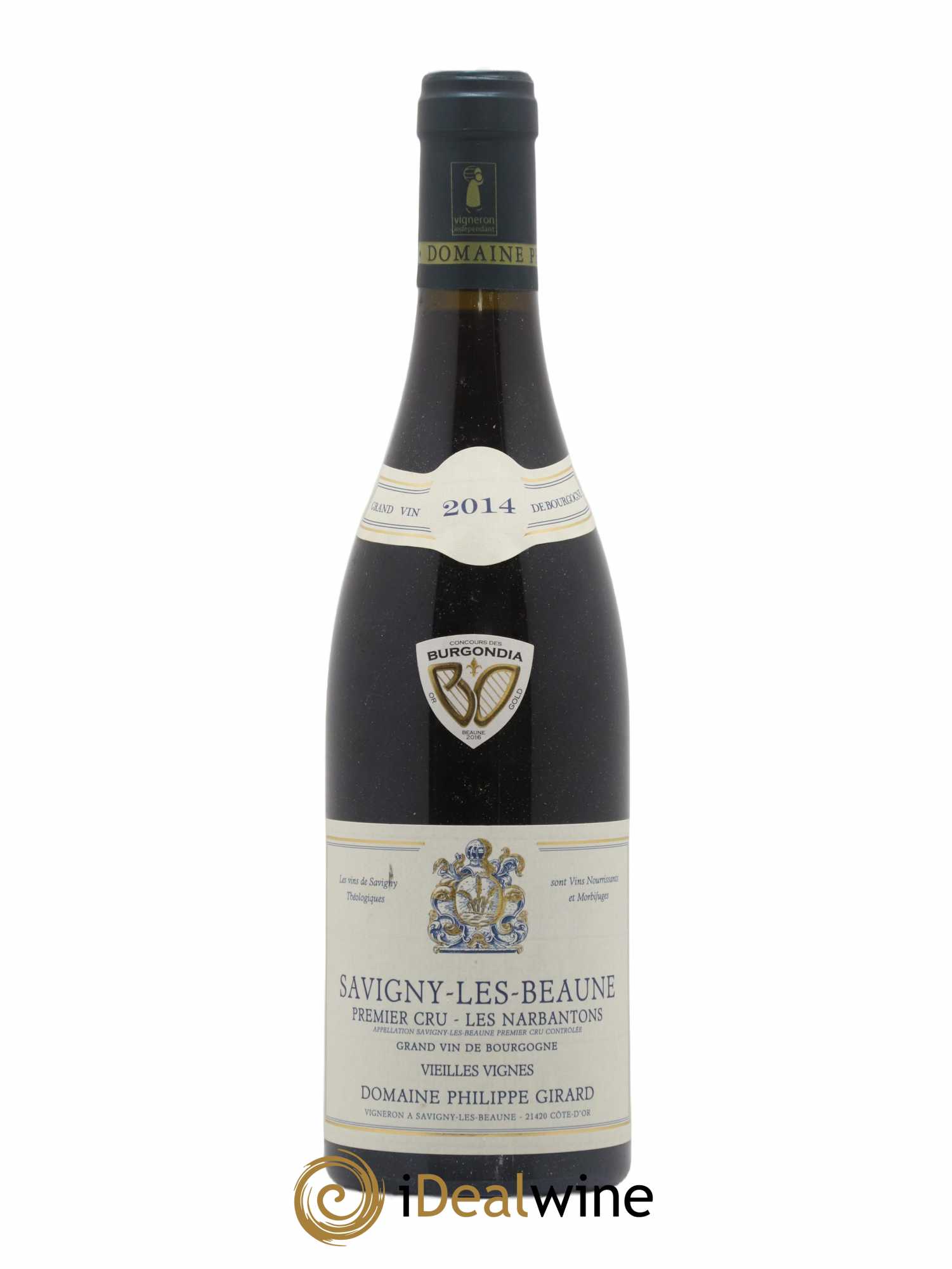 Savigny-lès-Beaune 1er Cru Les Narbantons Vieilles Vignes Philippe Girard 2014 - Posten von 1 Flasche - 0