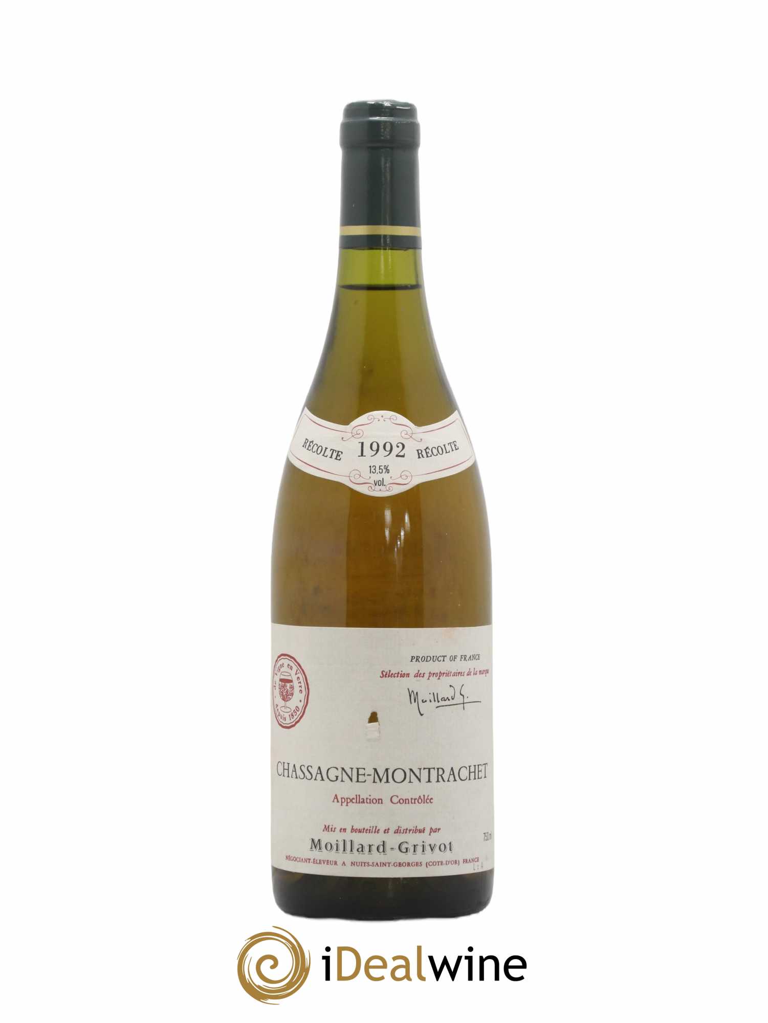 Chassagne-Montrachet Moillard Grivot 1992 - Lot de 1 bouteille - 0