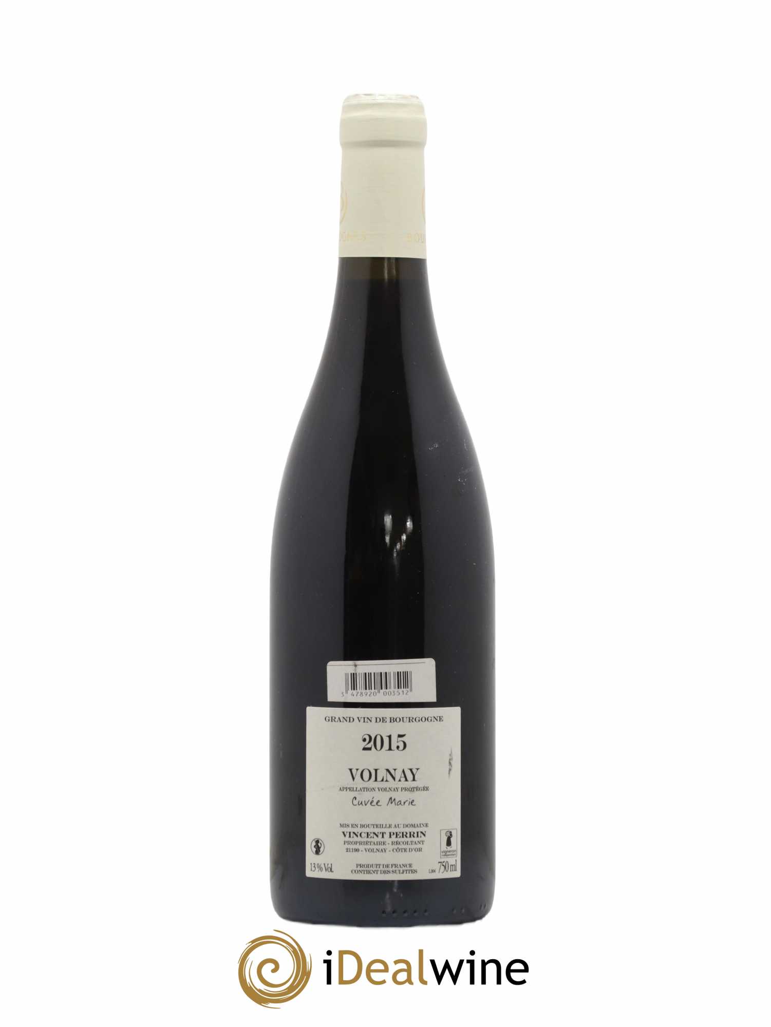 Volnay Cuvée Marie Perrin Vincent 2015 - Lot de 1 bouteille - 1