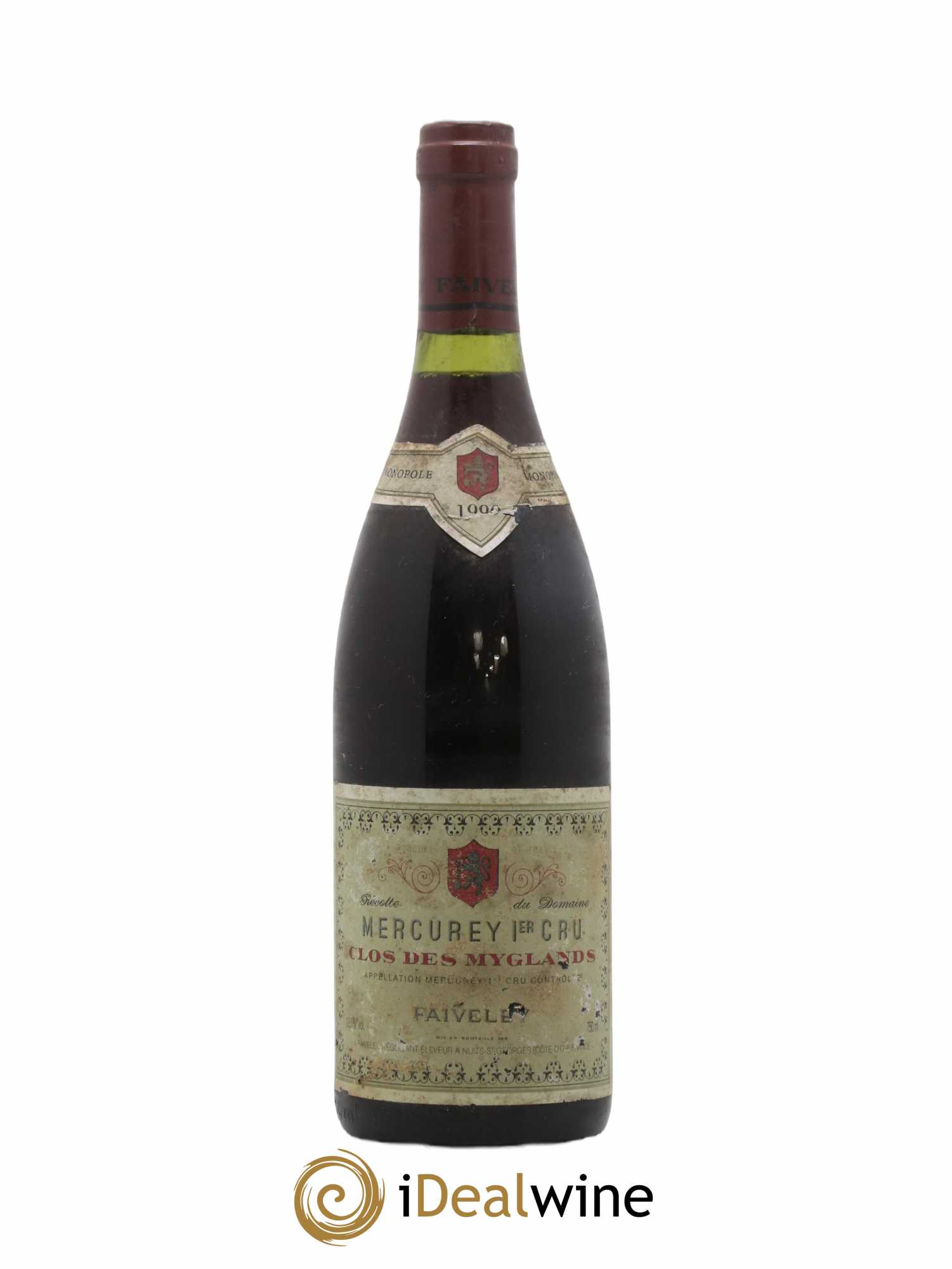 Mercurey 1er Cru Clos des Myglands Domaine de la Framboisière Faiveley 1990 - Lot de 1 bouteille - 0