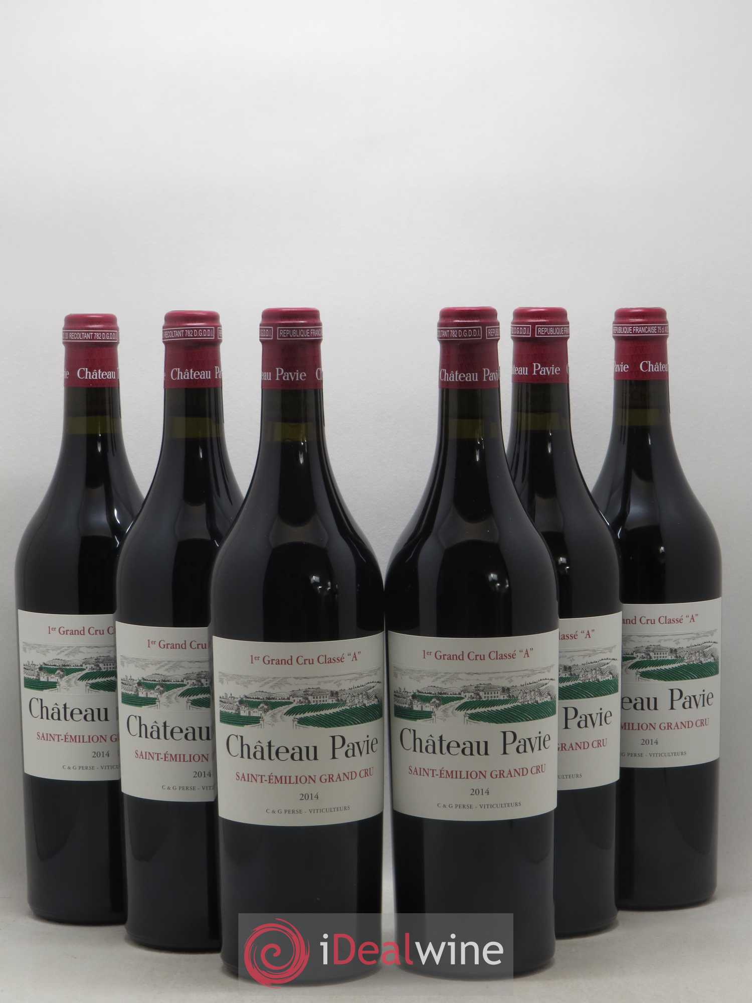 Château Pavie 1er Grand Cru Classé A 2014 - Lot de 6 bouteilles - 0