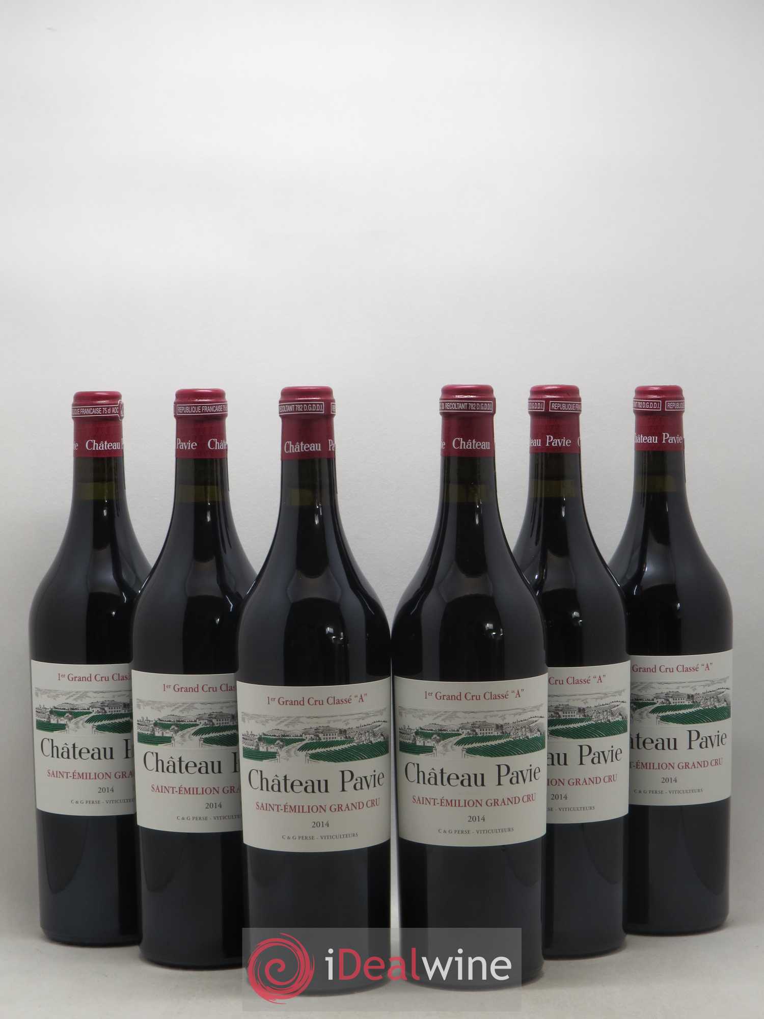 Château Pavie 1er Grand Cru Classé A 2014 - Lot de 6 bouteilles - 0
