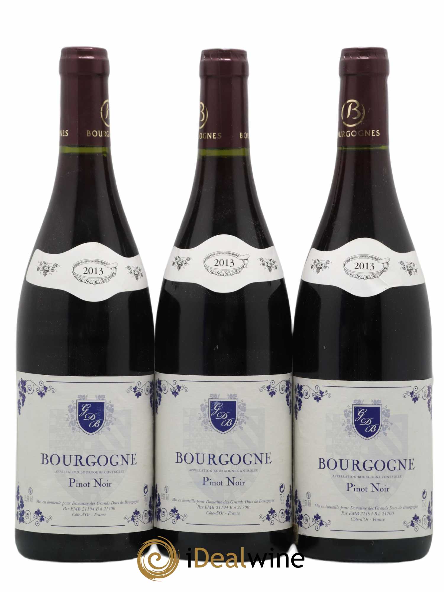 Bourgogne Grand Ducs de Bourgogne 2013 - Lot de 3 bouteilles - 0