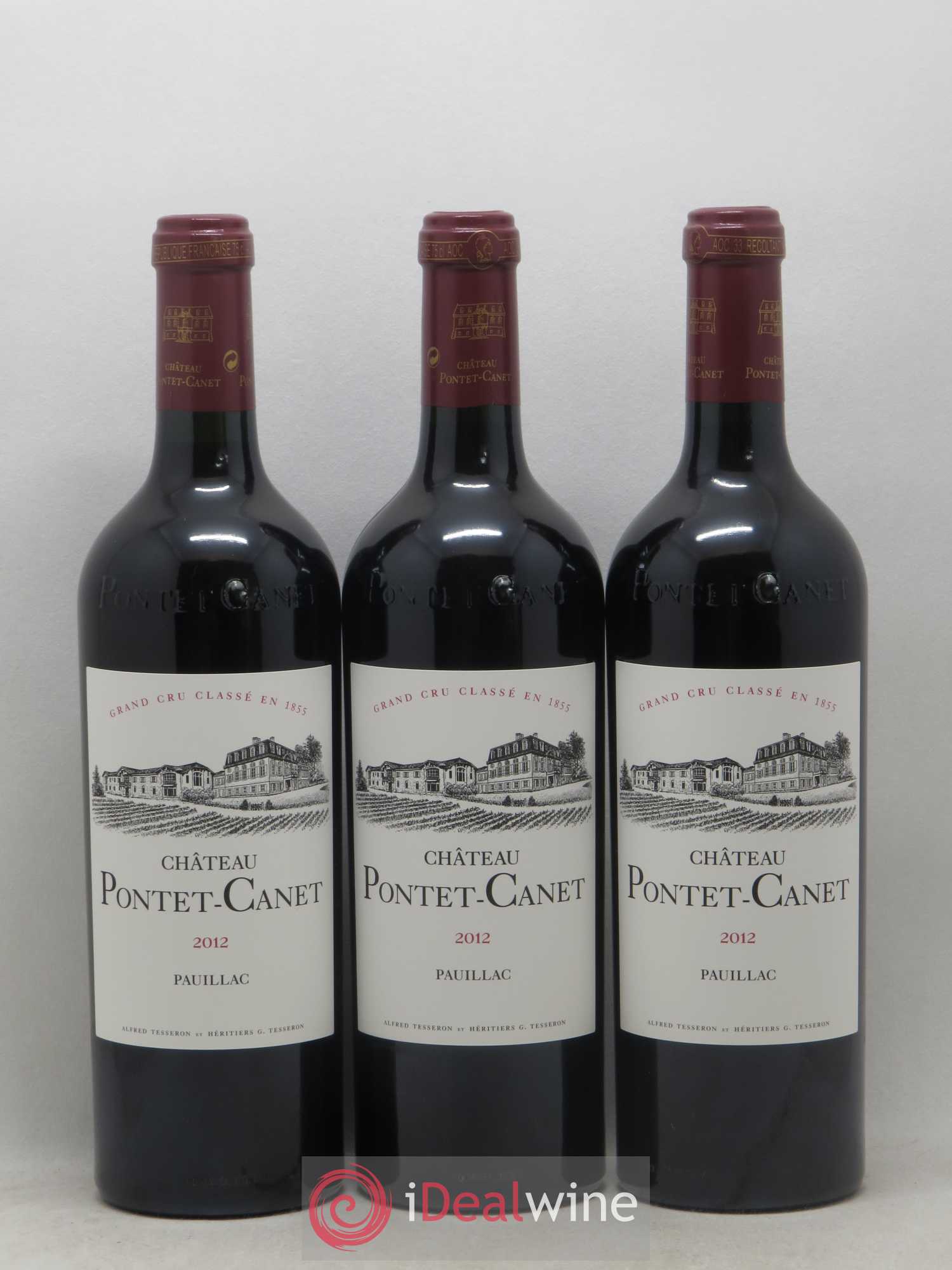 Château Pontet Canet 5ème Grand Cru Classé 2012 - Lot de 12 bouteilles - 1