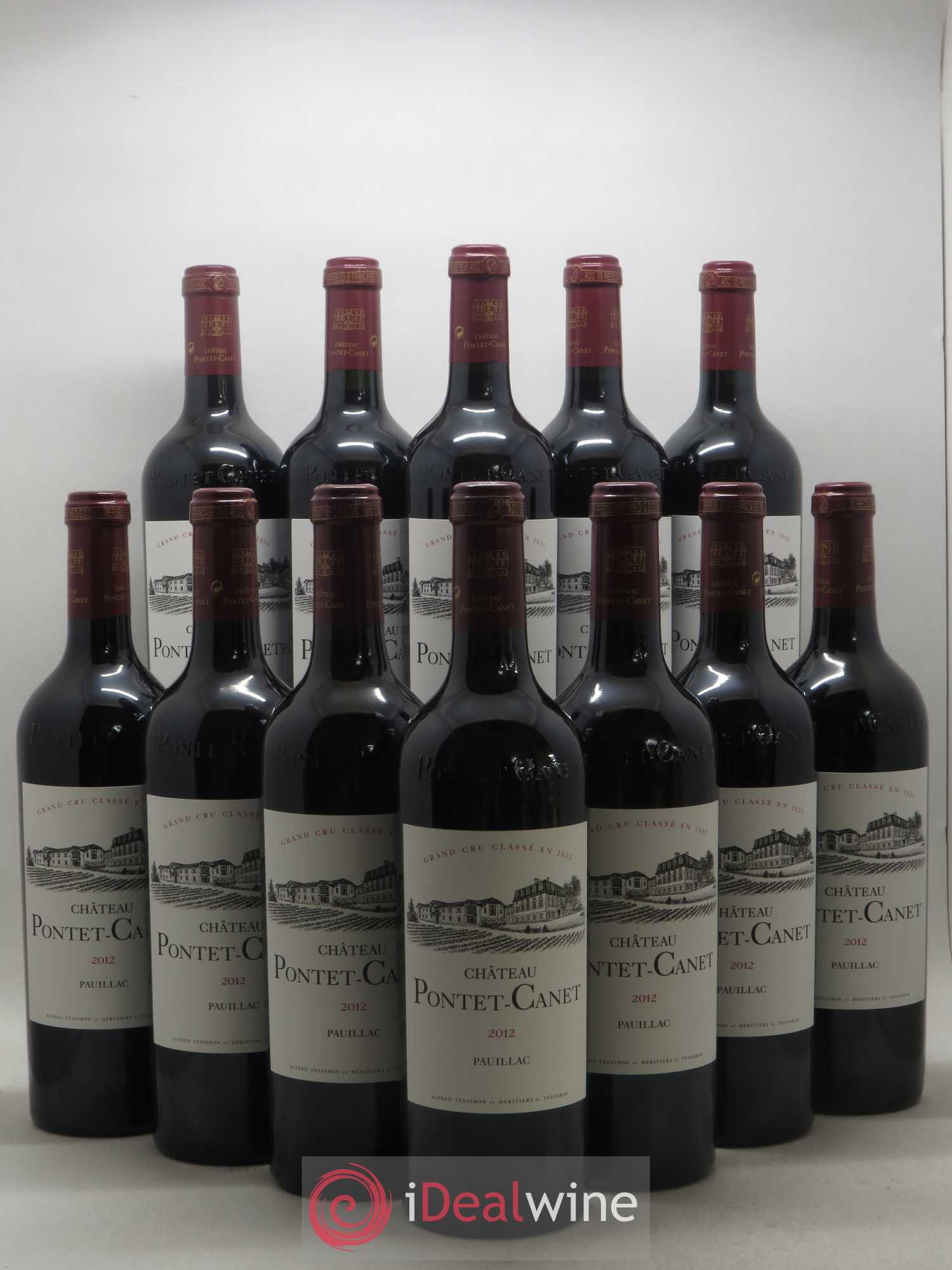 Château Pontet Canet 5ème Grand Cru Classé 2012 - Lot de 12 bouteilles - 0