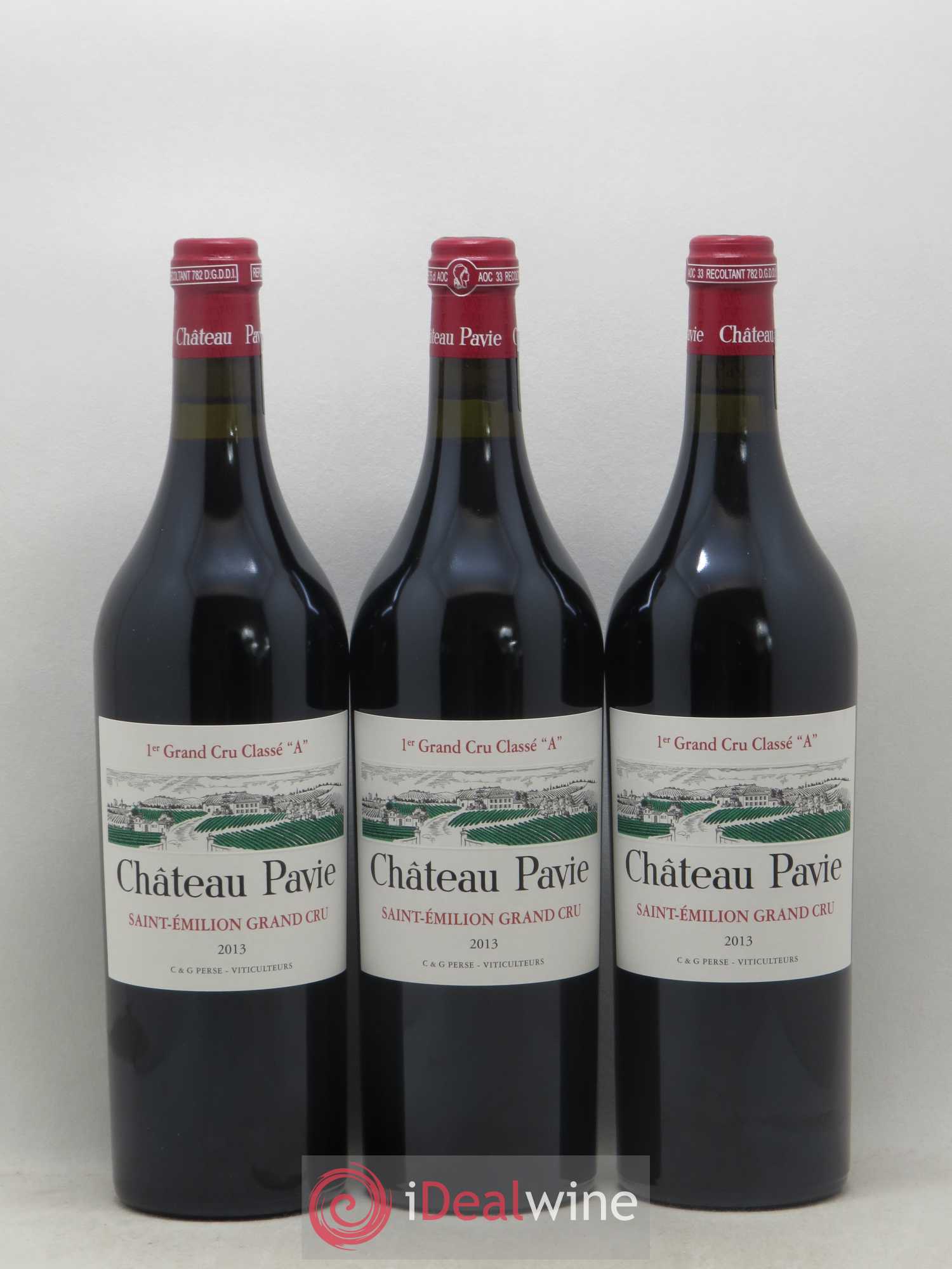 Château Pavie 1er Grand Cru Classé A 2013 - Lot de 12 bouteilles - 1