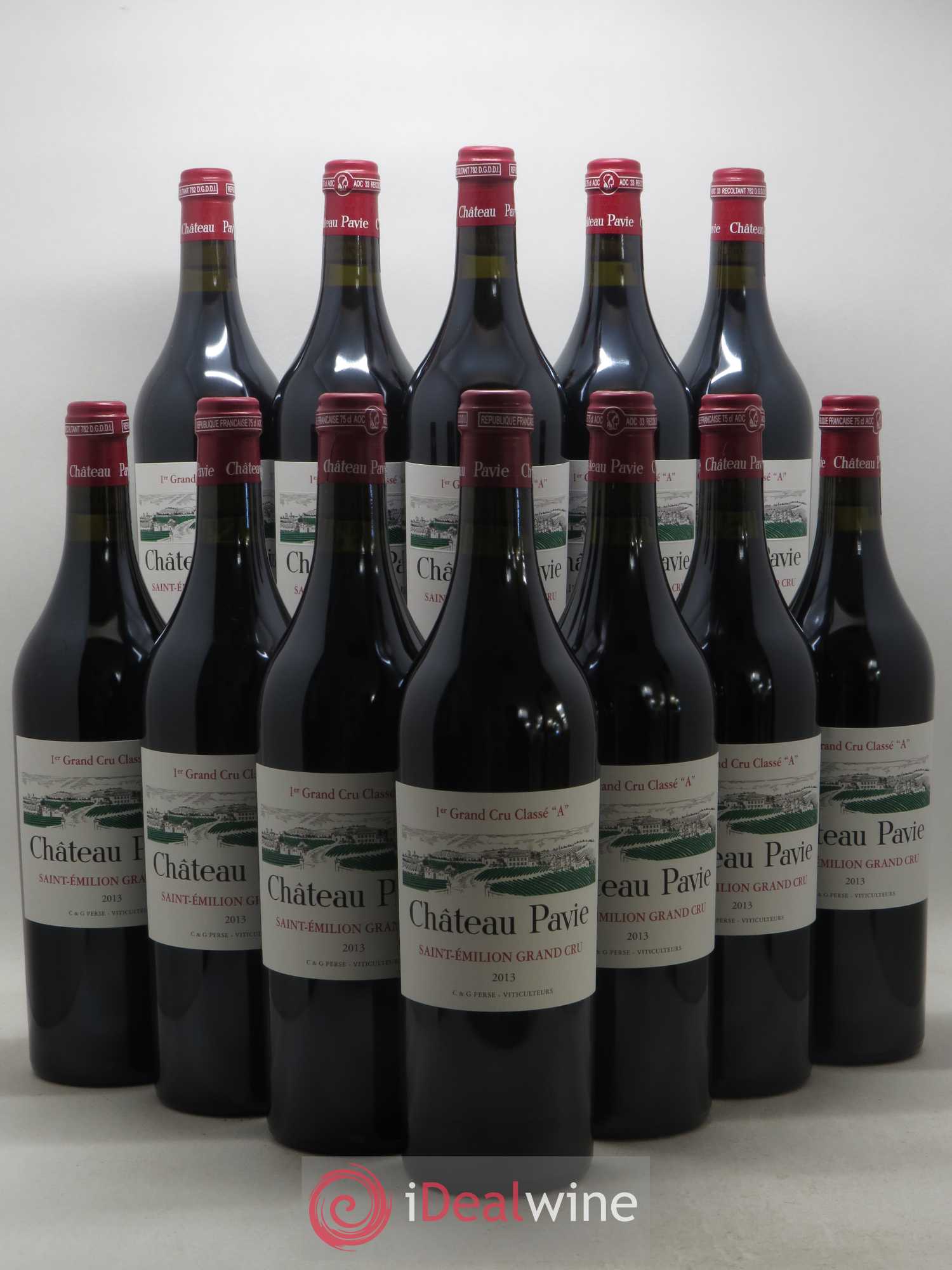 Château Pavie 1er Grand Cru Classé A 2013 - Lot de 12 bouteilles - 0