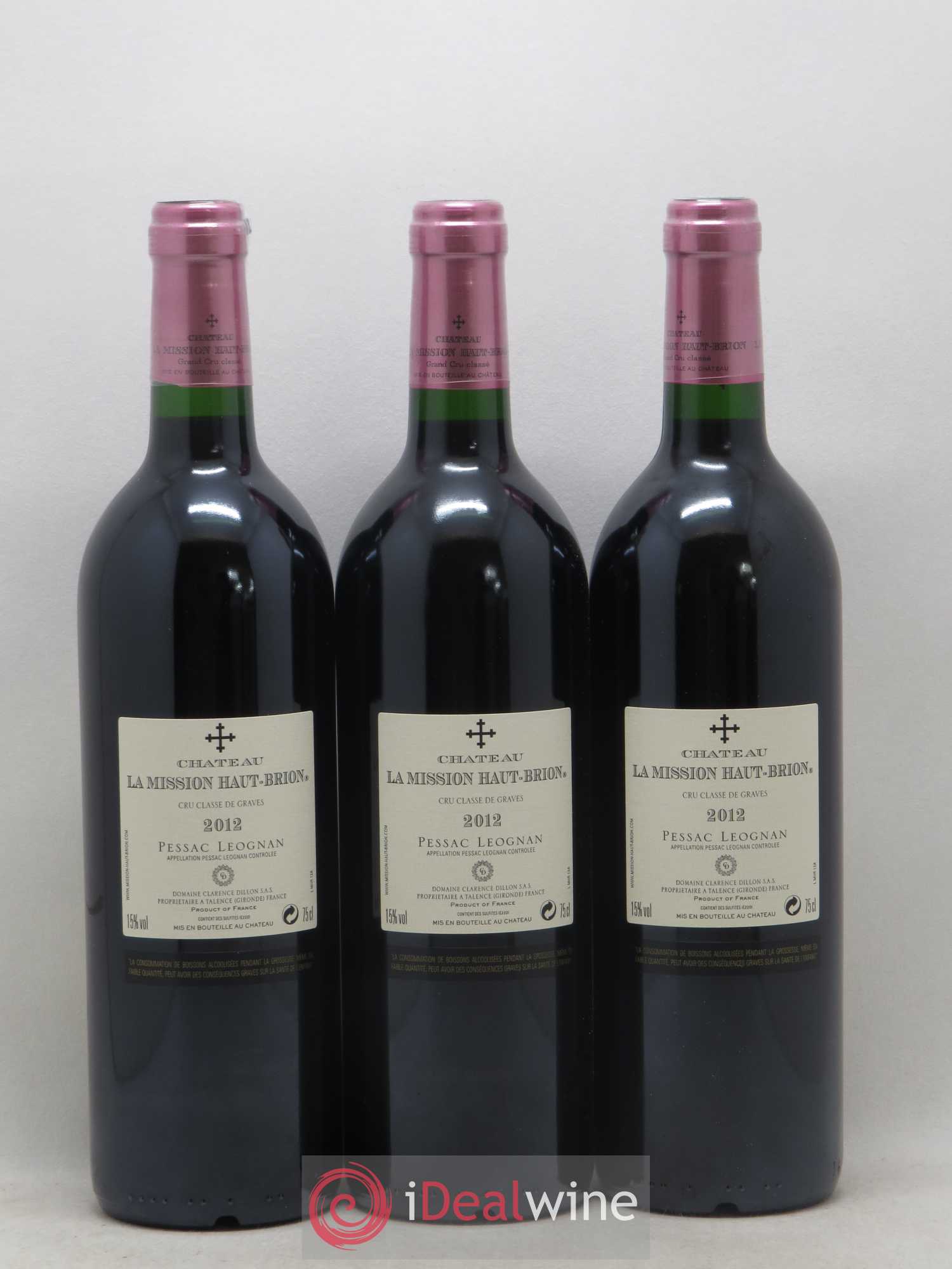 Château la Mission Haut-Brion Cru Classé de Graves 2012 - Lot de 12 bouteilles - 4