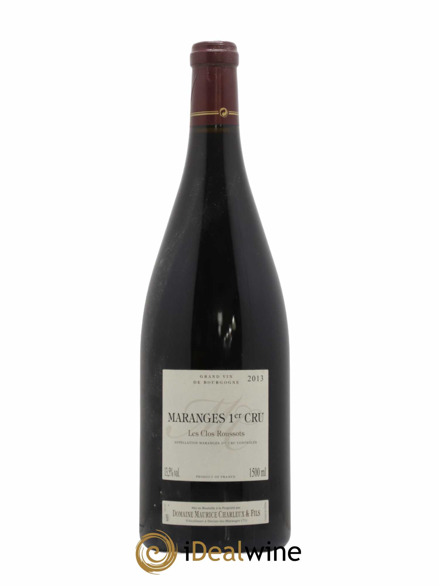 Maranges 1er Cru Les Clos Roussots Maurice Charleux et Fils 2013 - Posten von 1 Magnum - 0