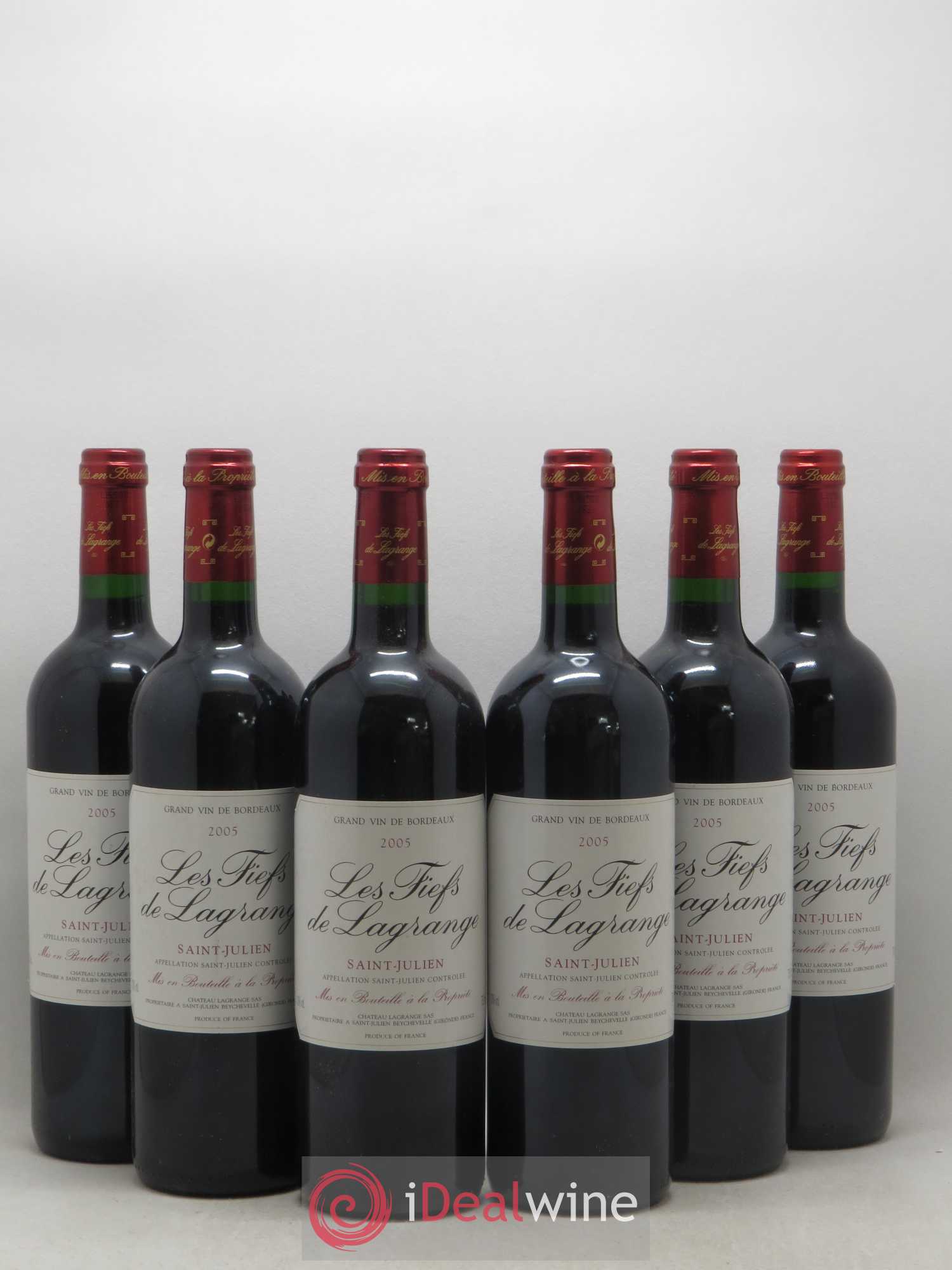 Les Fiefs de Lagrange Second Vin 2005 - Lot de 6 bouteilles - 0