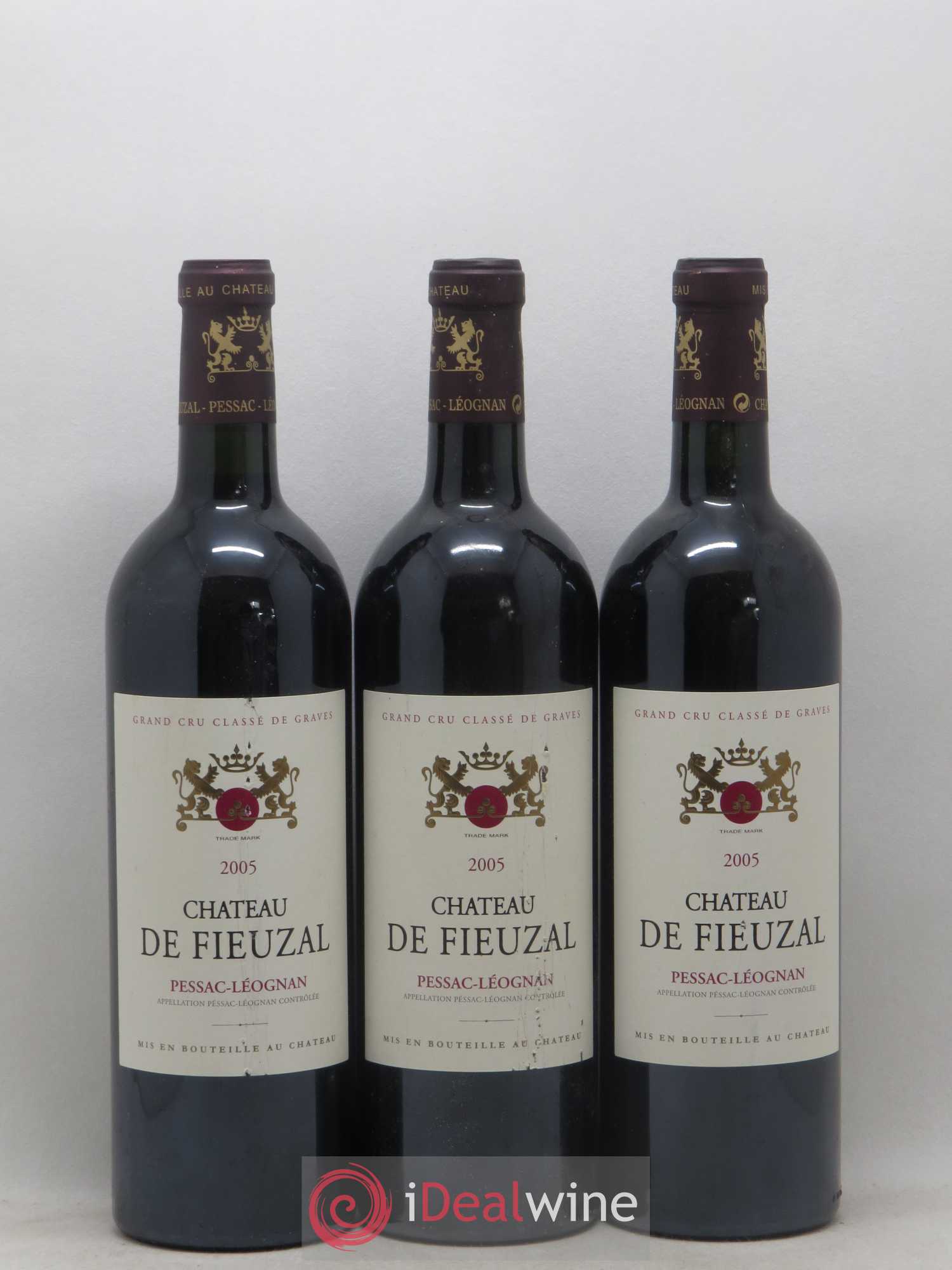 Château de Fieuzal Cru Classé de Graves 2005 - Lot de 3 bouteilles - 0