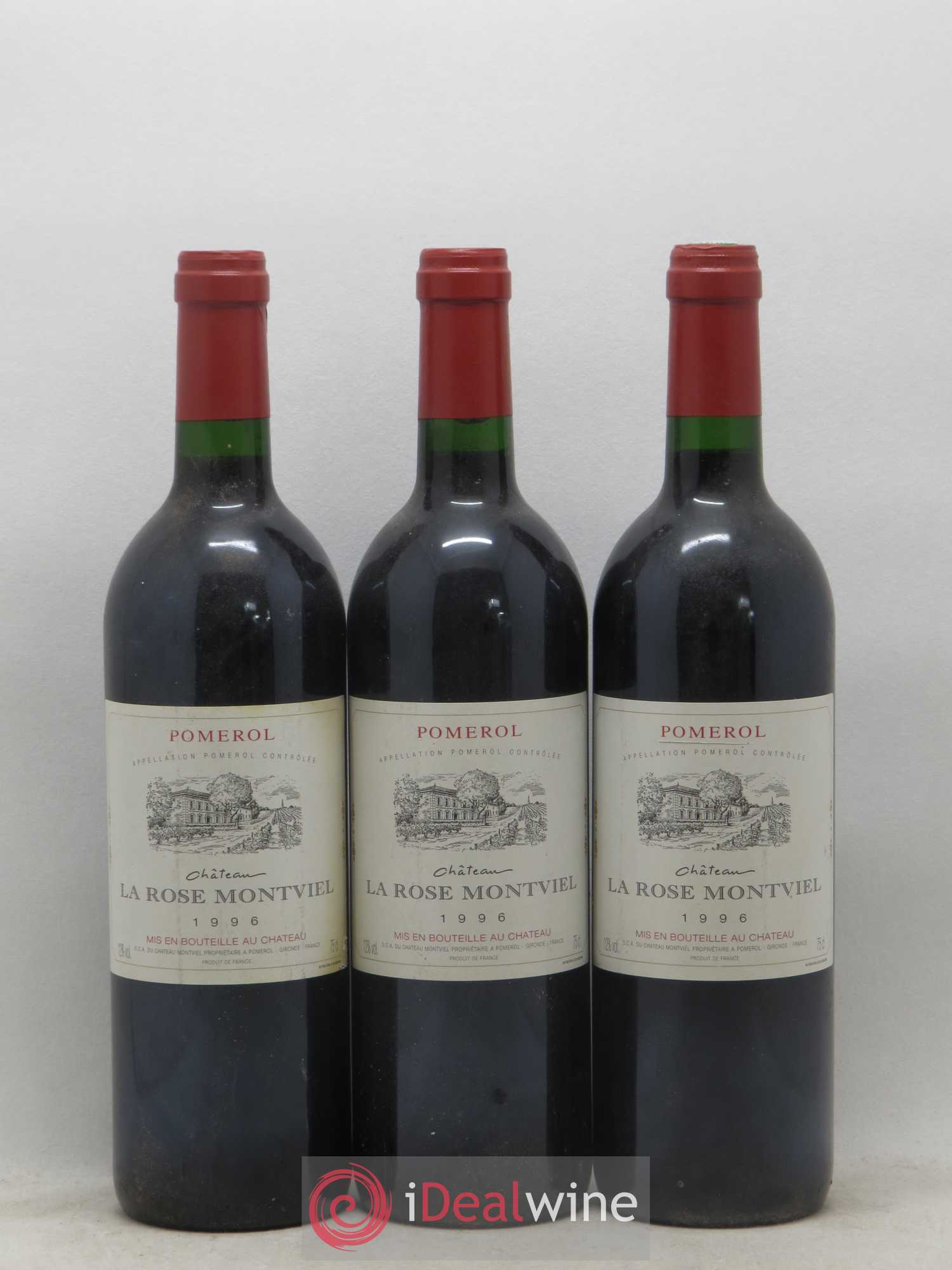 Pomerol La Rose Montviel 1996 - Posten von 3 Flaschen - 0
