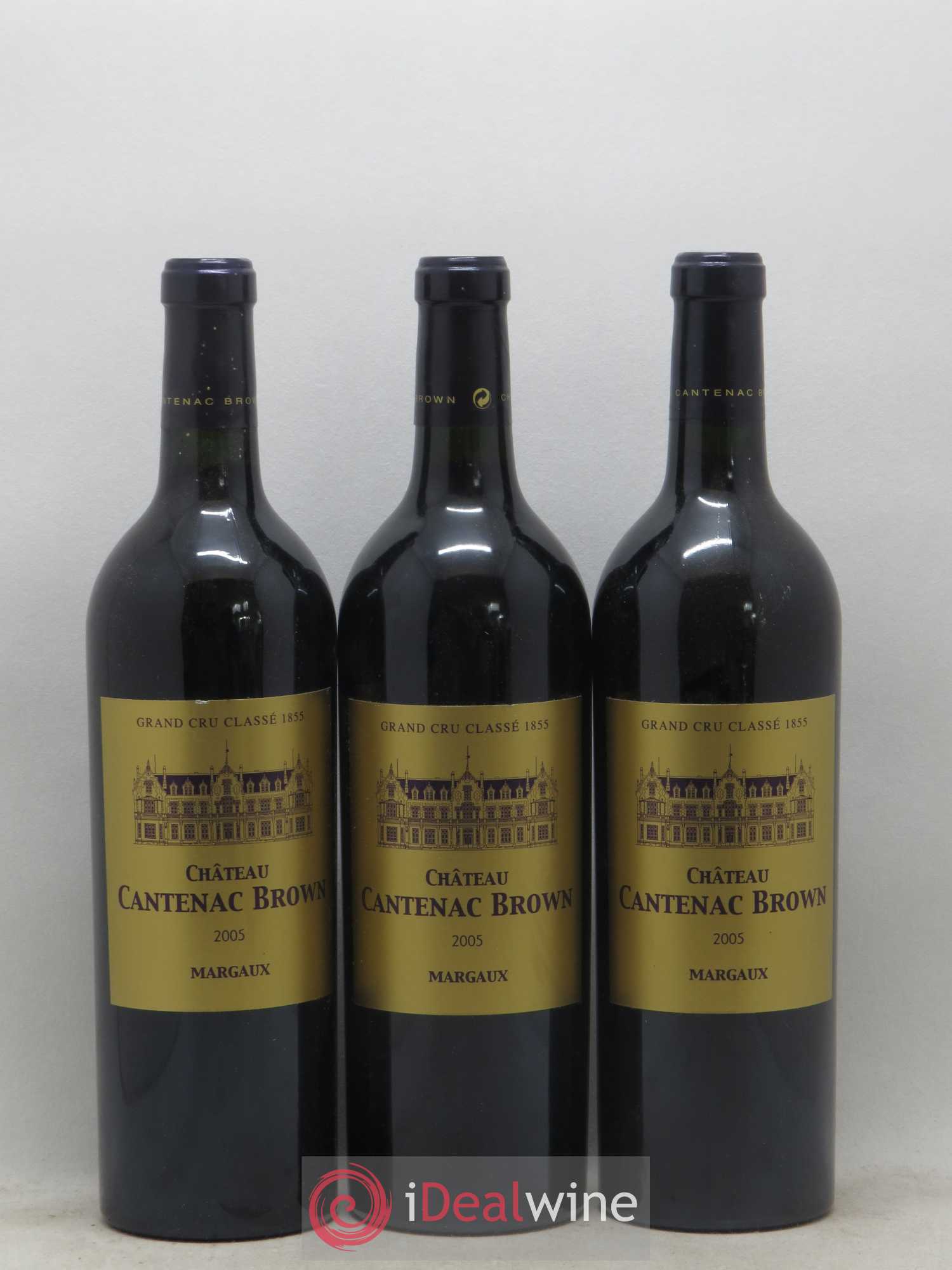 Château Cantenac Brown 3ème Grand Cru Classé 2005 - Lot de 3 bouteilles - 0