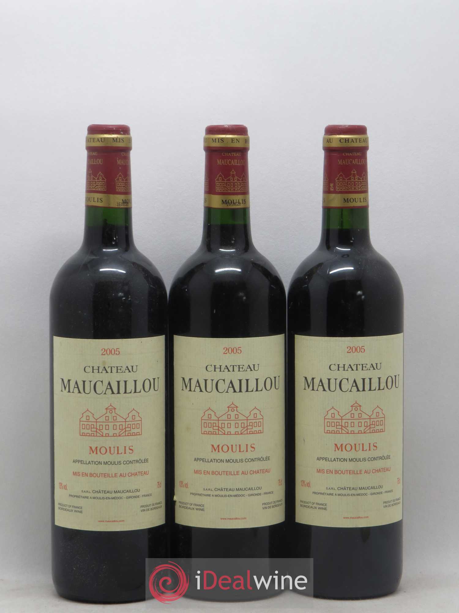 Château Maucaillou 2005 - Lot de 3 bouteilles - 0