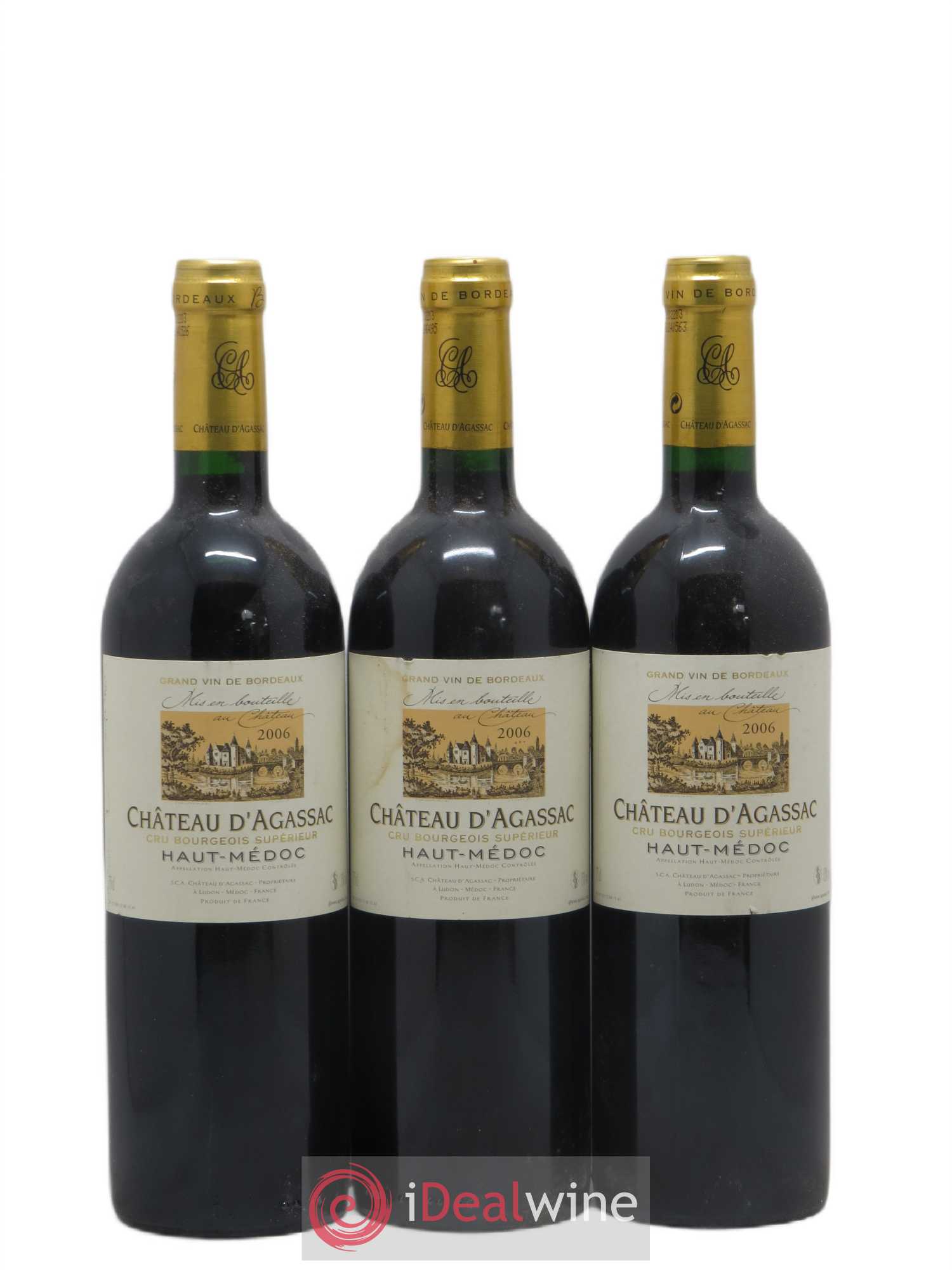 Château d' Agassac Cru Bourgeois 2006 - Lot de 3 bouteilles - 0