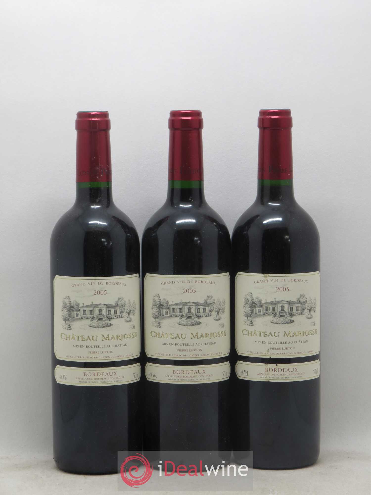Château Marjosse 2005 - Lot de 6 bouteilles - 1