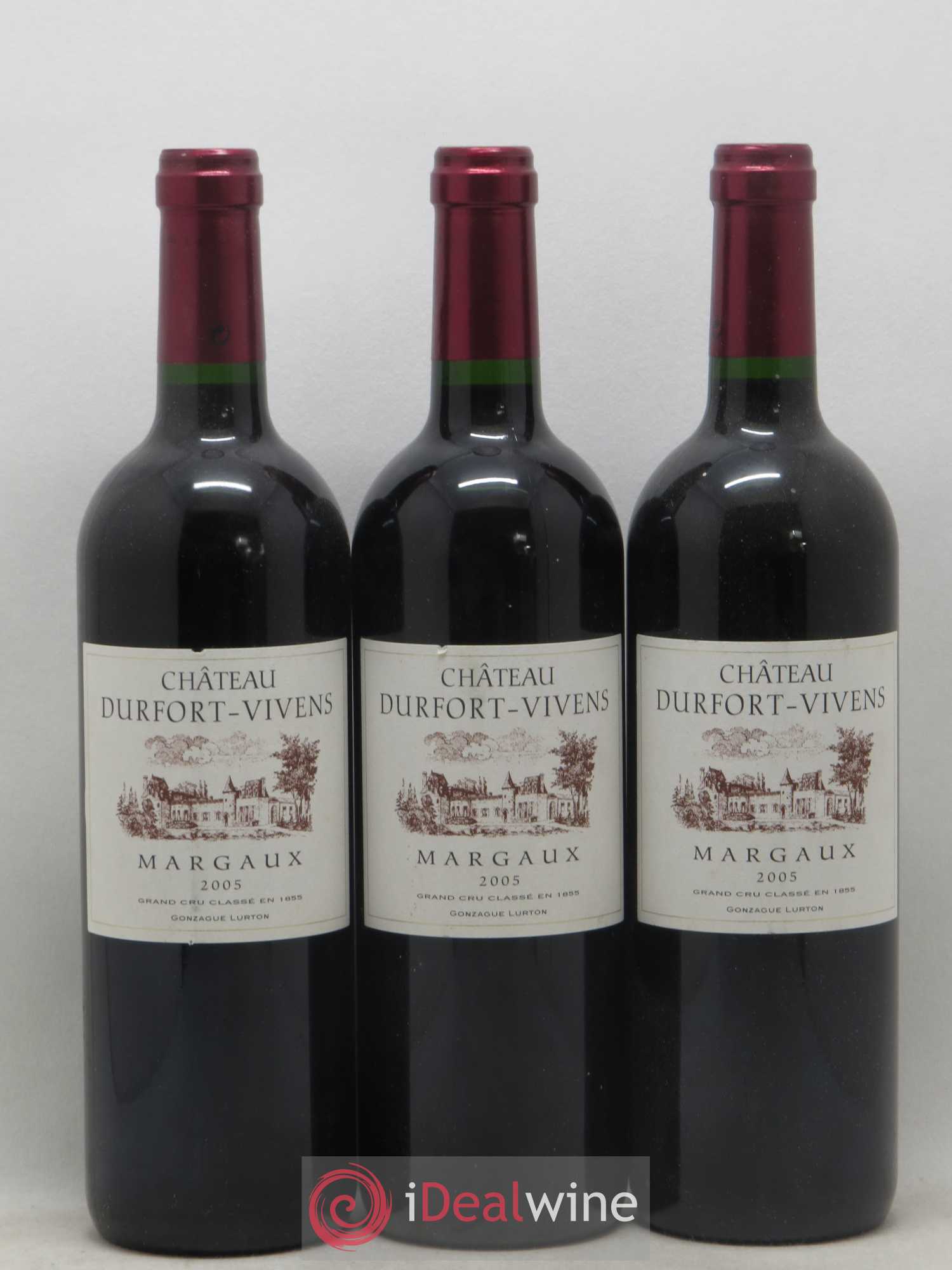 Château Durfort Vivens 2ème Grand Cru Classé 2005 - Lot de 3 bouteilles - 0