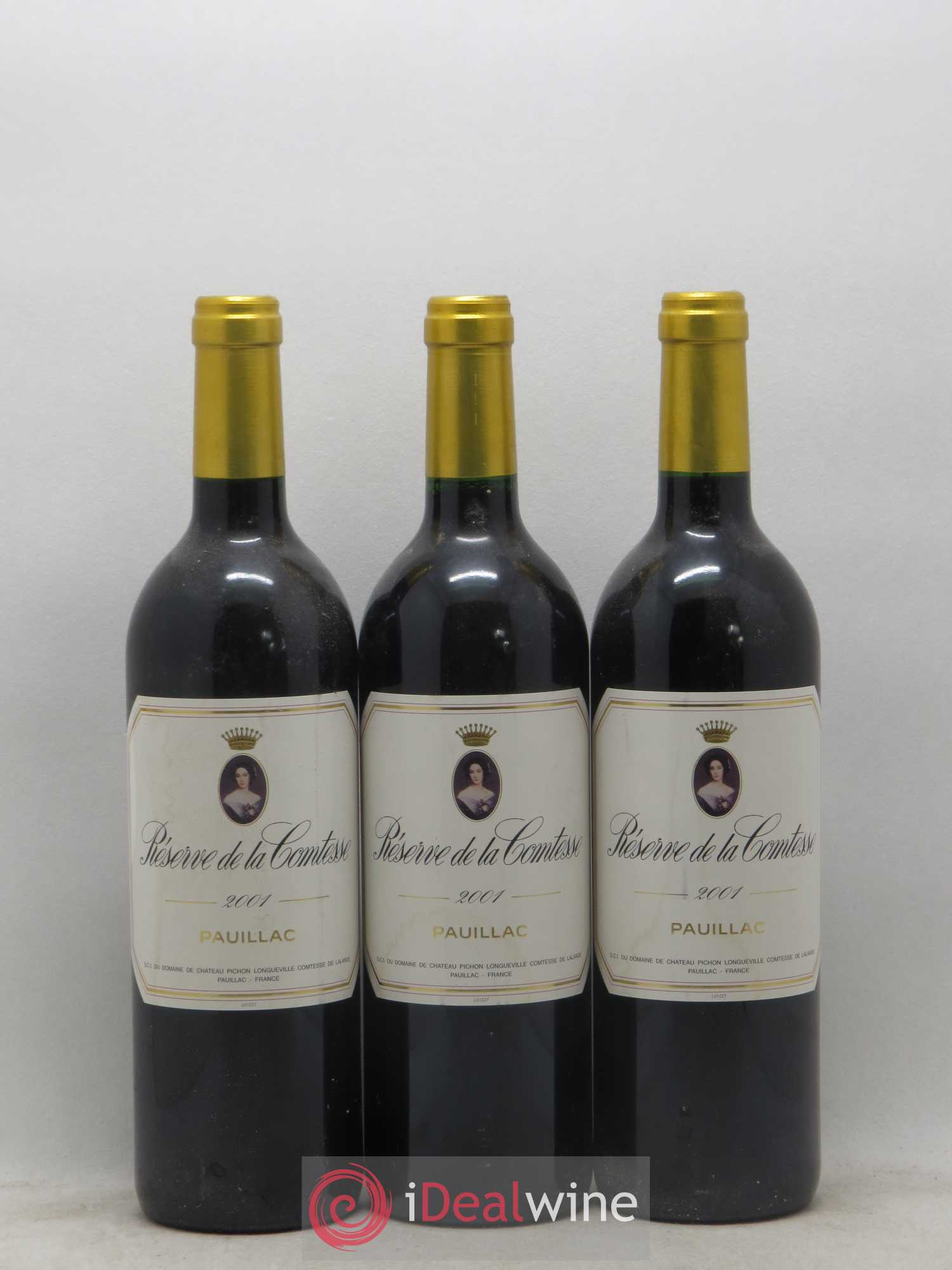 Réserve de la Comtesse Second Vin 2001 - Lot de 3 bouteilles - 0