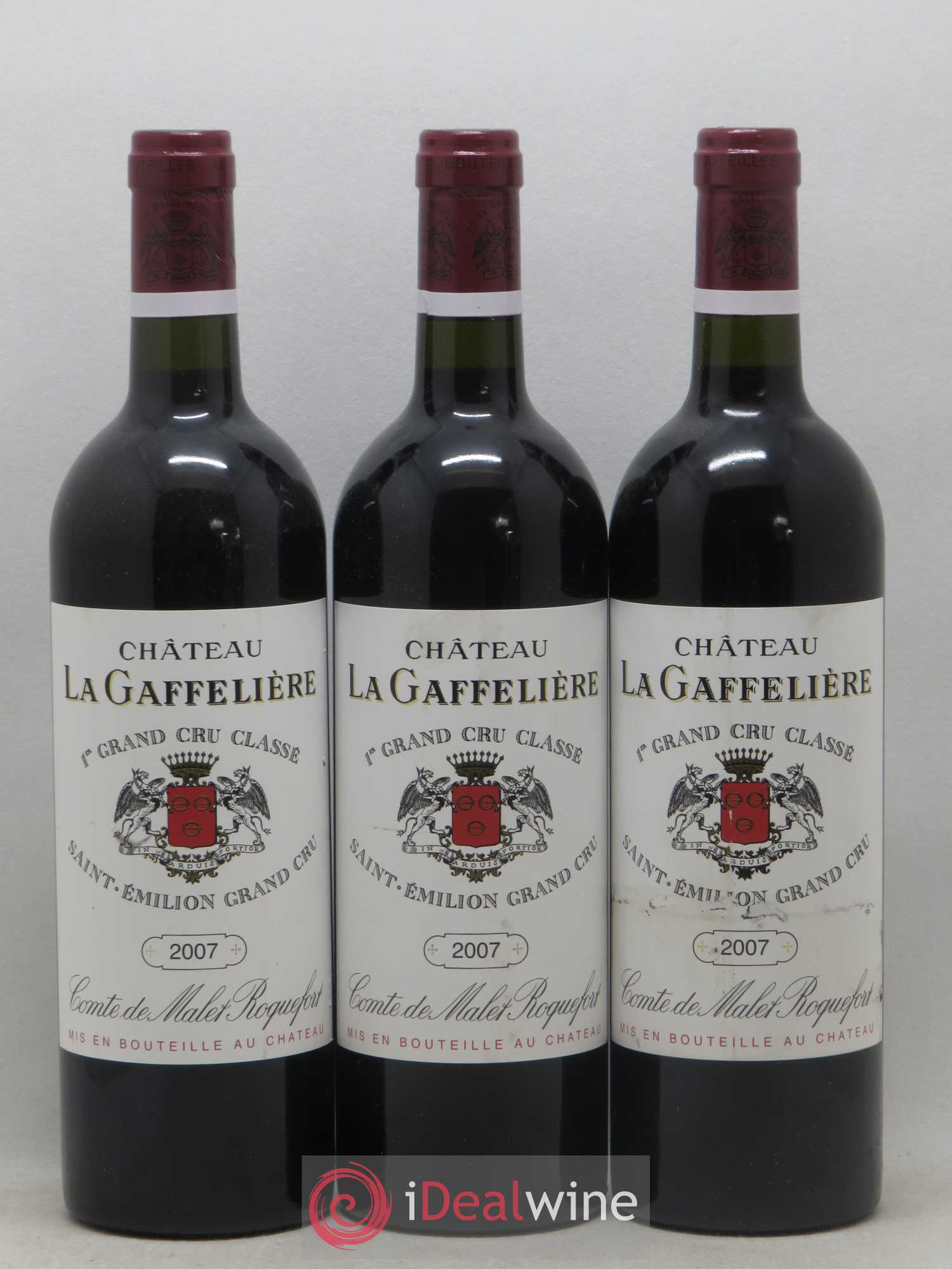 Château la Gaffelière 1er Grand Cru Classé B 2007 - Lot de 3 bouteilles - 0