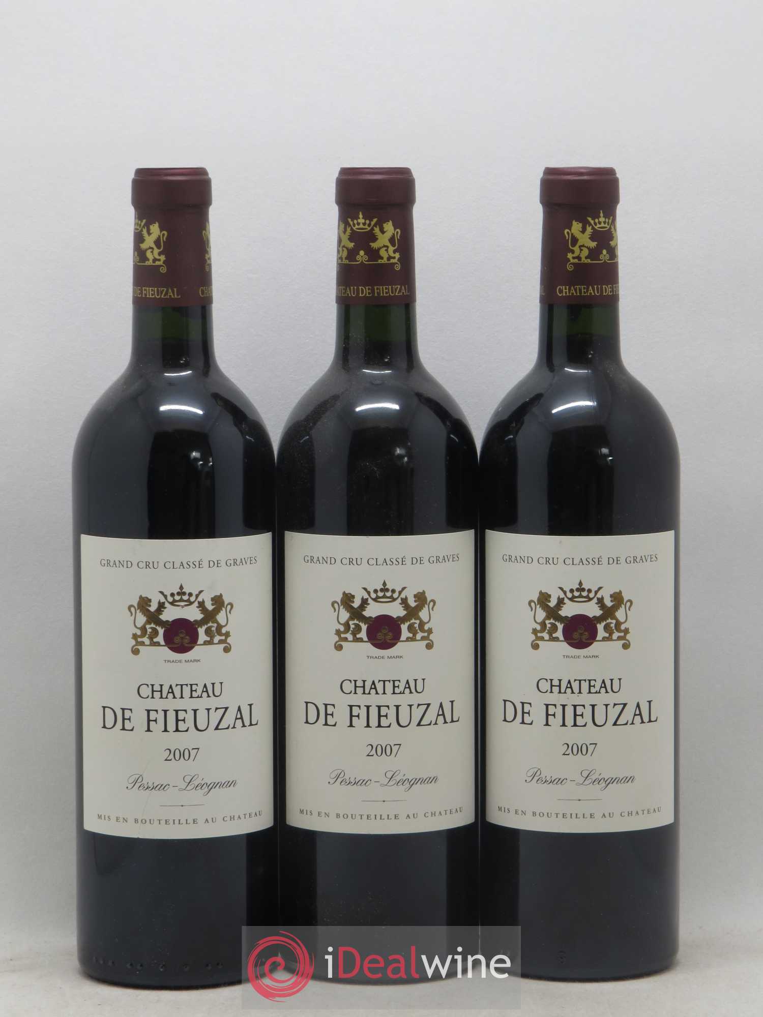 Château de Fieuzal Cru Classé de Graves 2007 - Lot de 3 bouteilles - 0