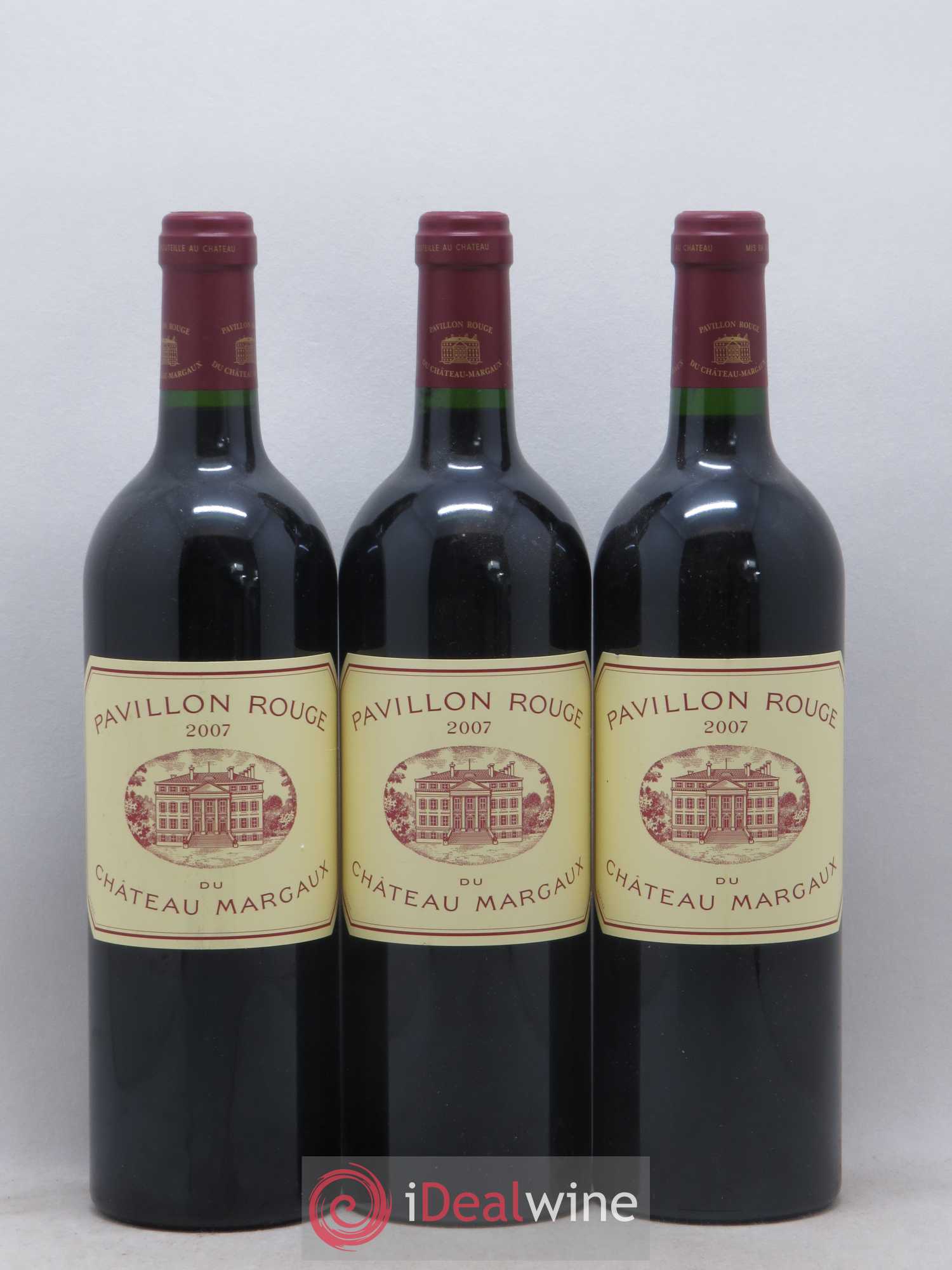 Pavillon Rouge du Château Margaux Second Vin 2007 - Lot de 3 bouteilles - 0
