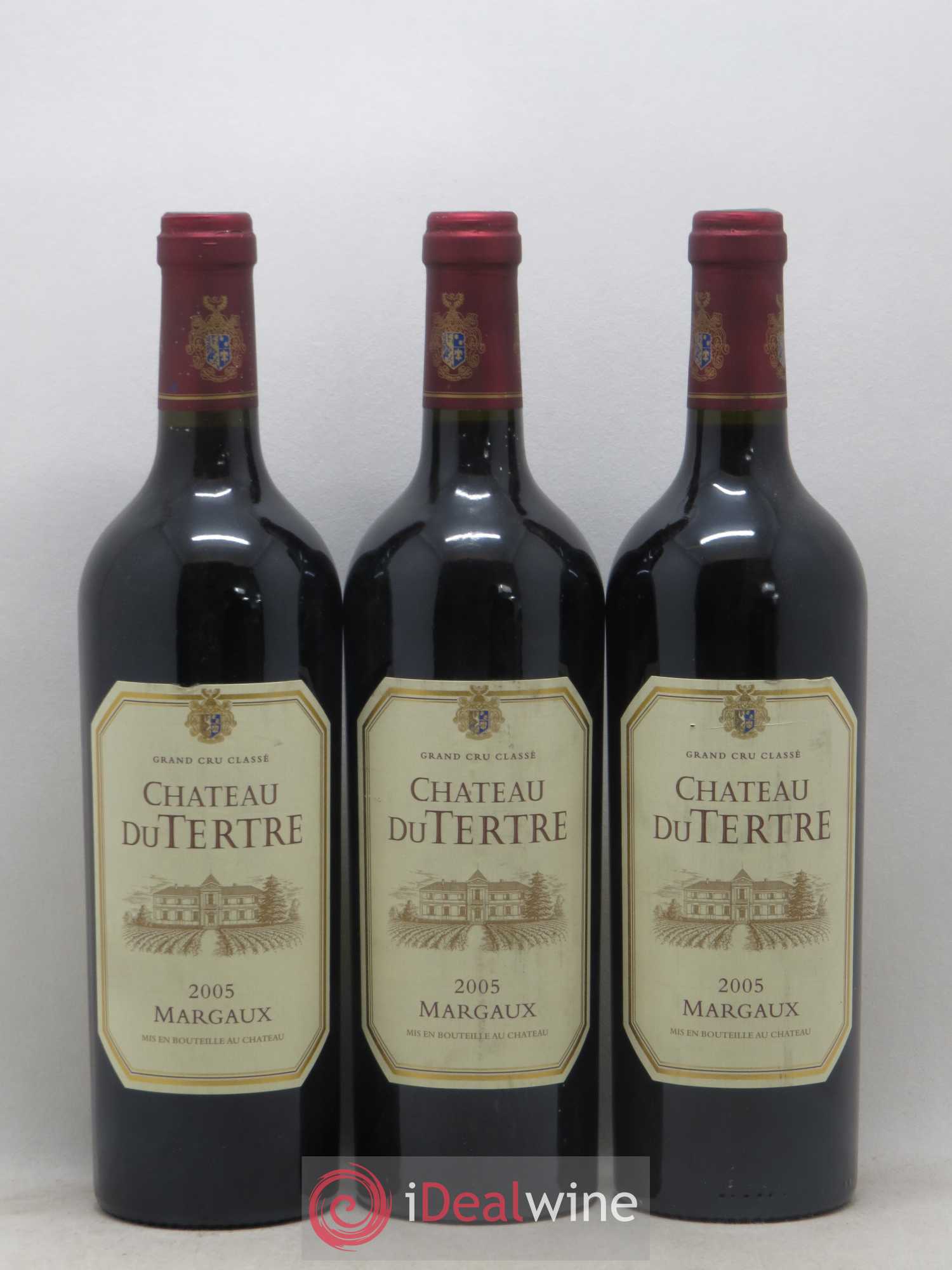 Château du Tertre 5ème Grand Cru Classé 2005 - Lot de 3 bouteilles - 0