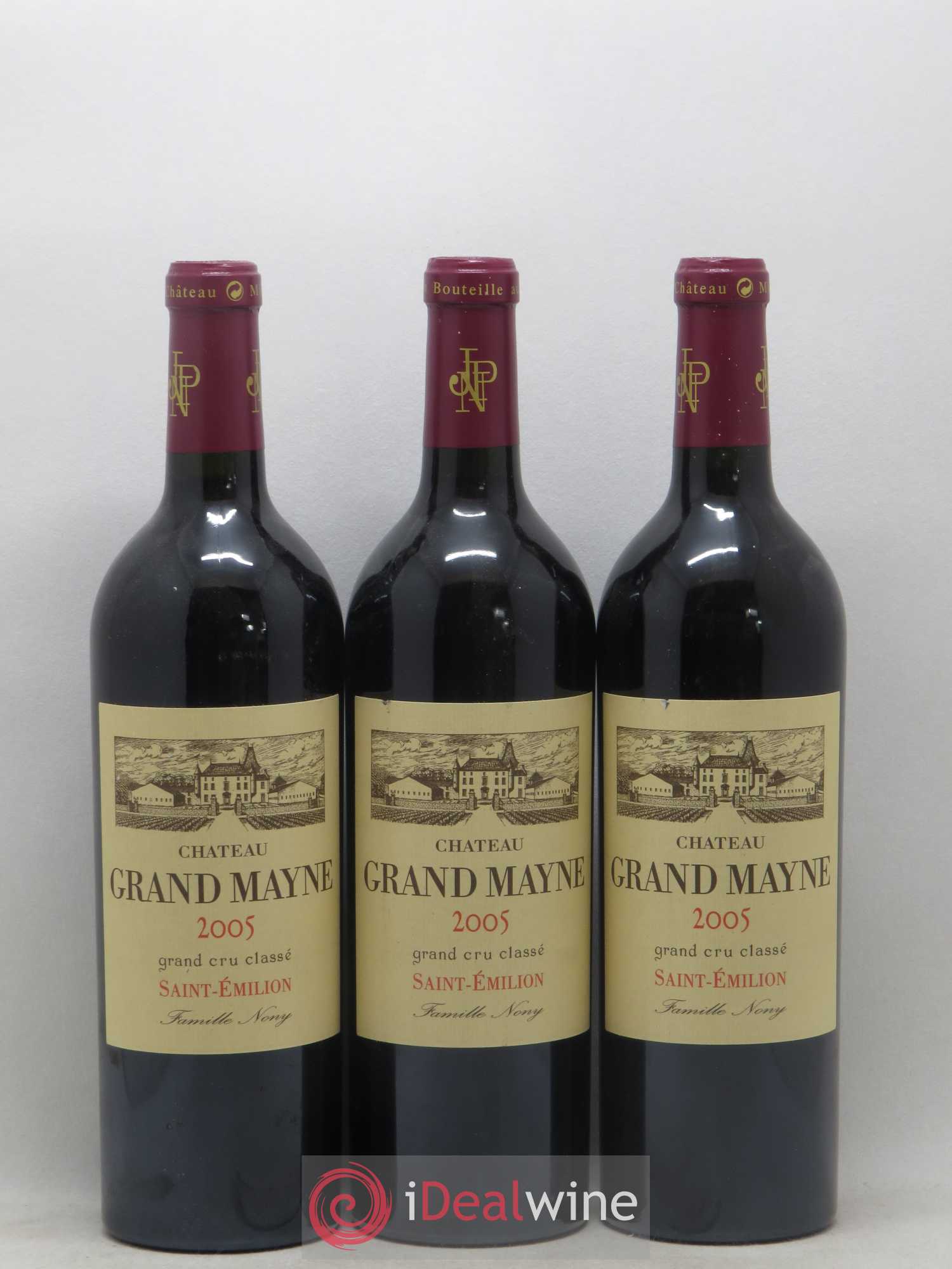 Château Grand Mayne Grand Cru Classé 2005 - Lot de 3 bouteilles - 0