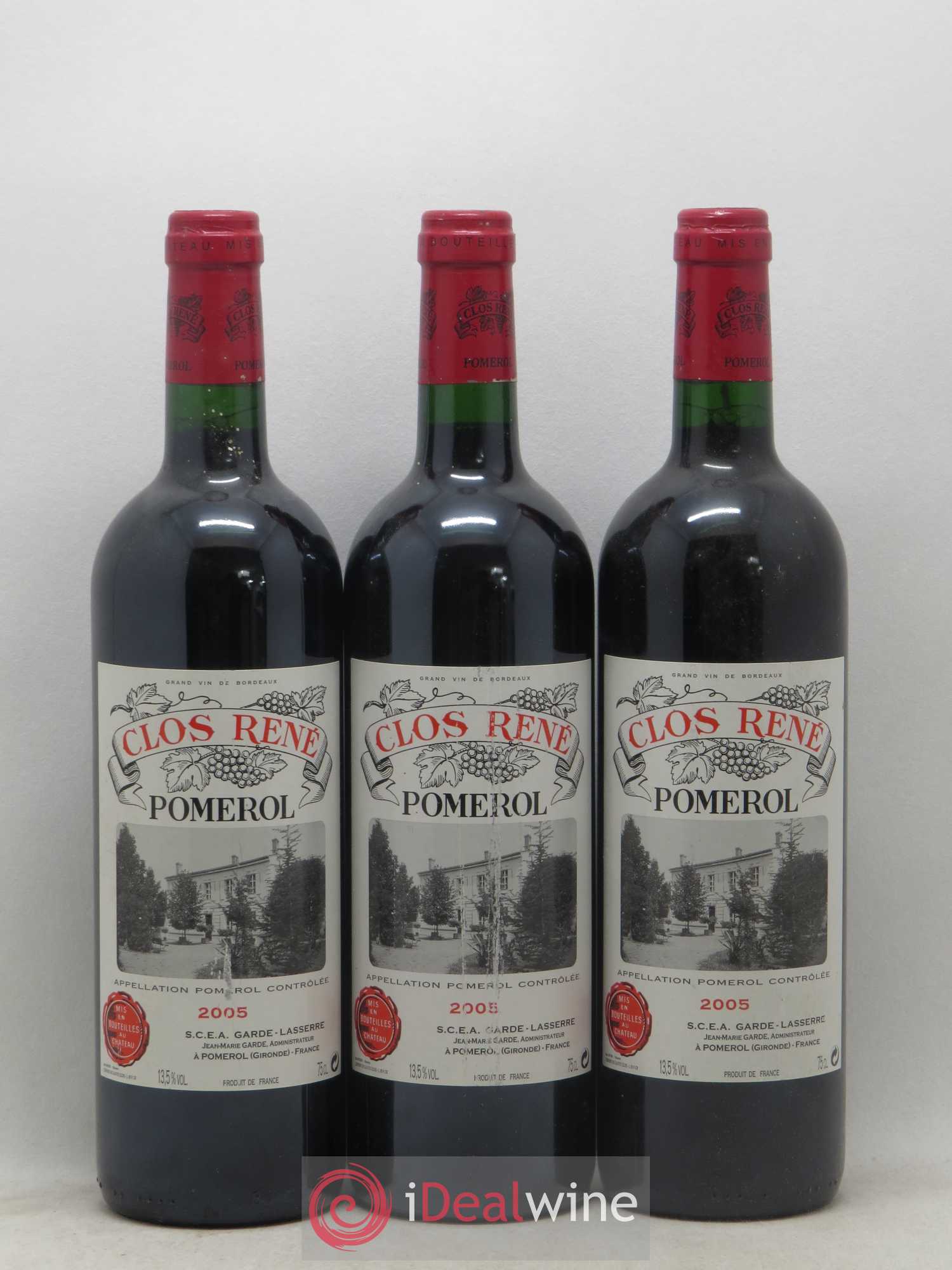 Clos René 2005 - Lot of 3 bottles - 0