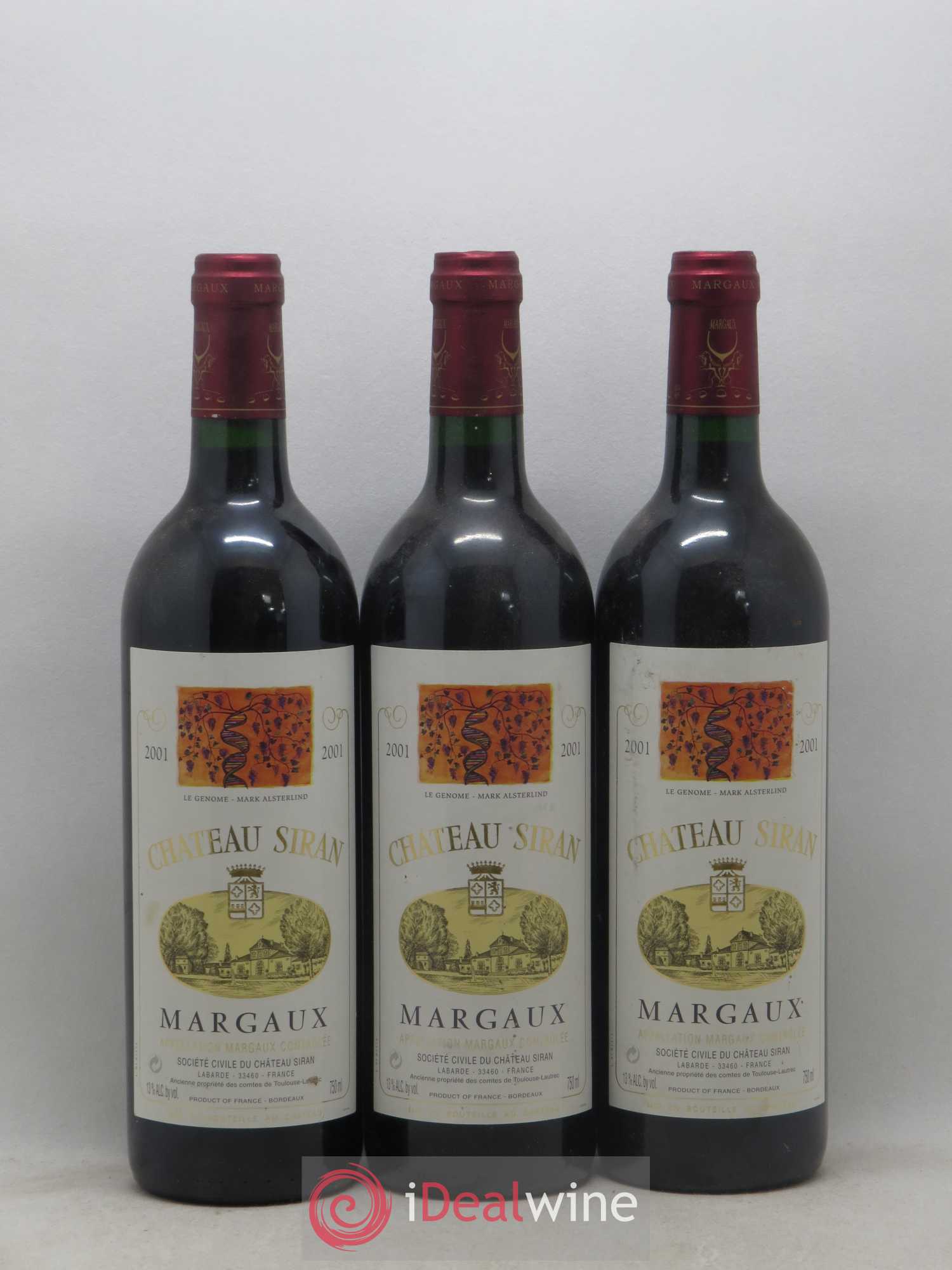 Château Siran 2001 - Lot de 6 bouteilles - 1