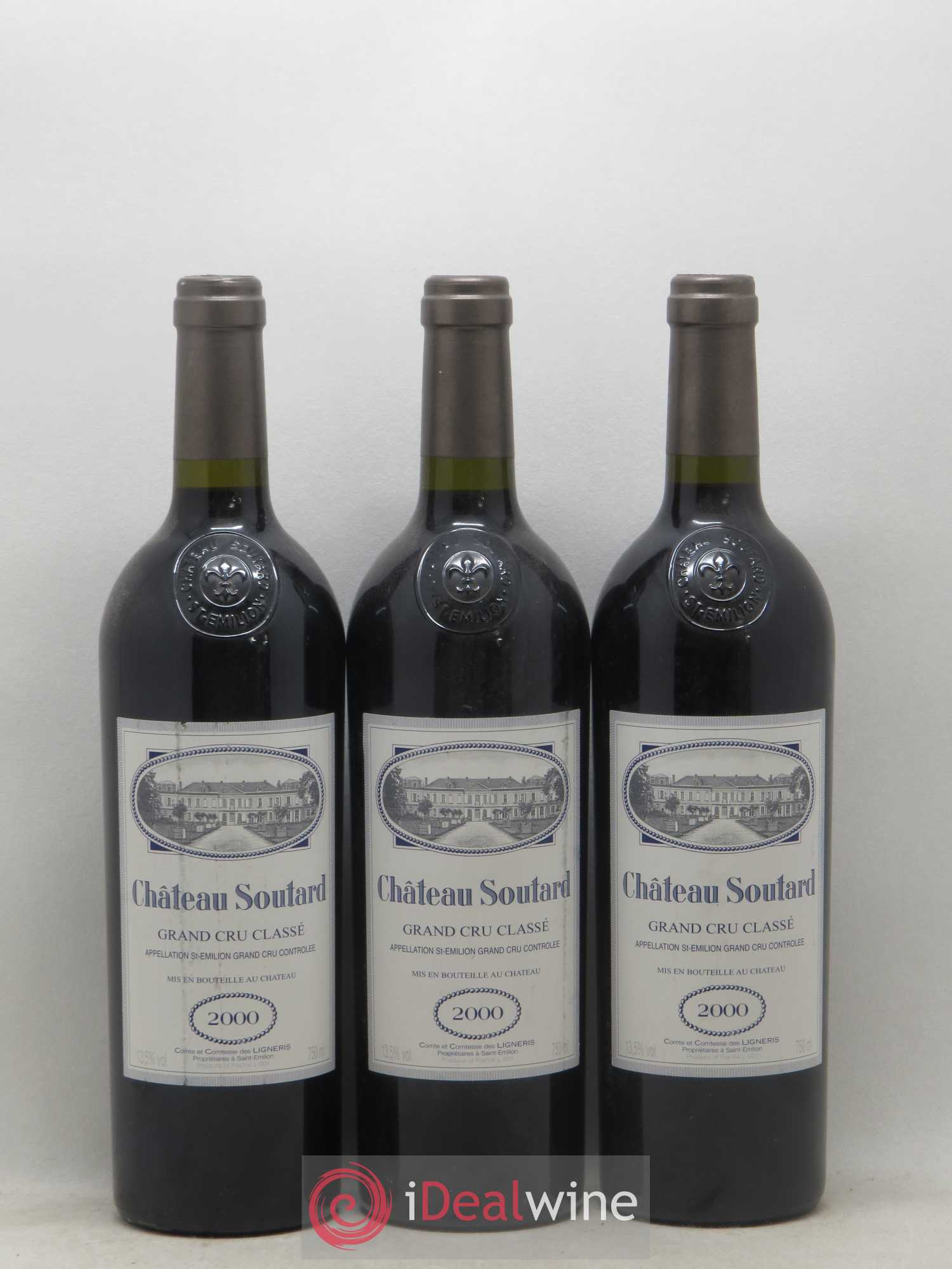 Château Soutard Grand Cru Classé 2000 - Lot de 6 bouteilles - 1