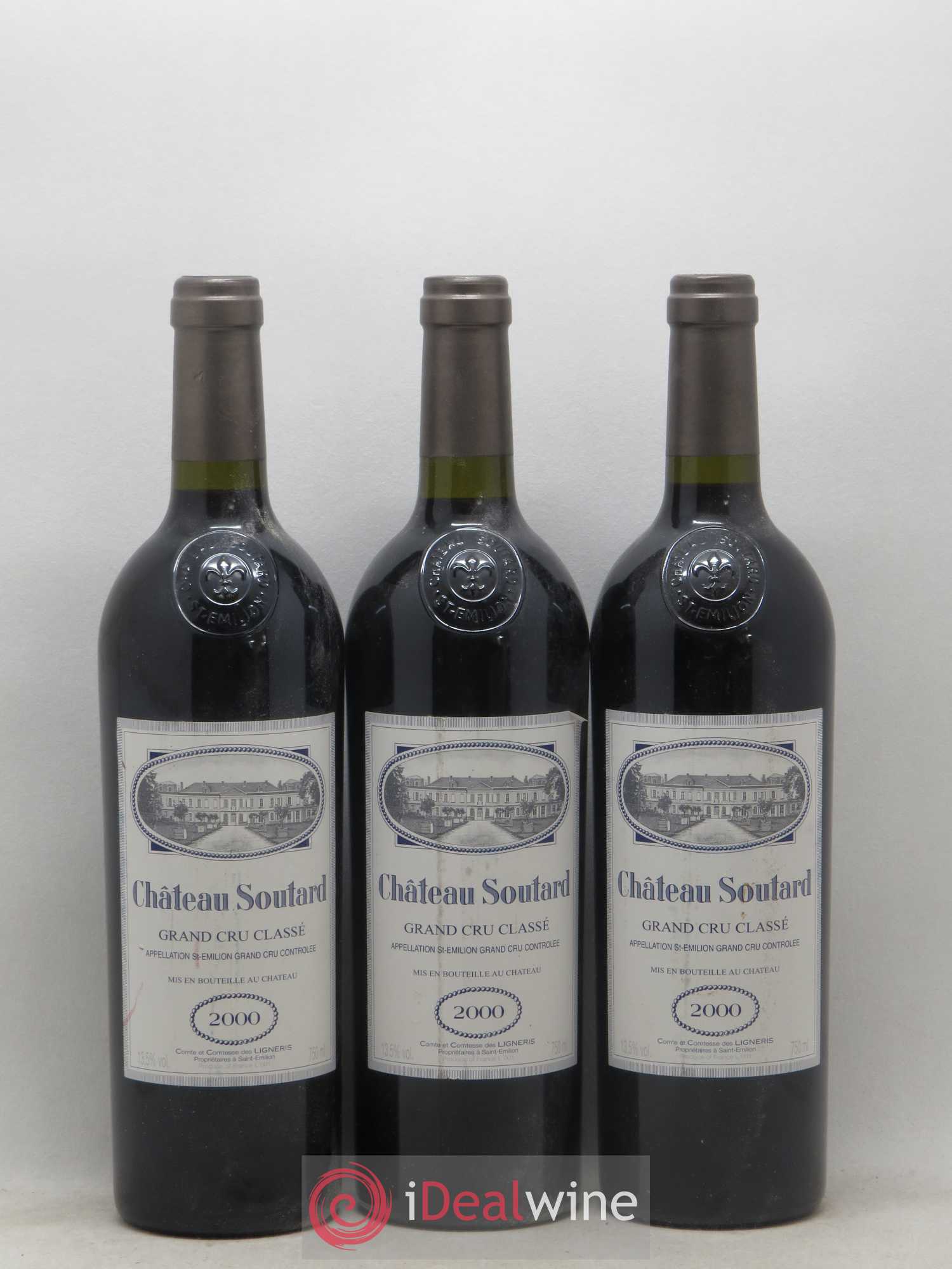 Château Soutard Grand Cru Classé 2000 - Lot de 6 bouteilles - 2
