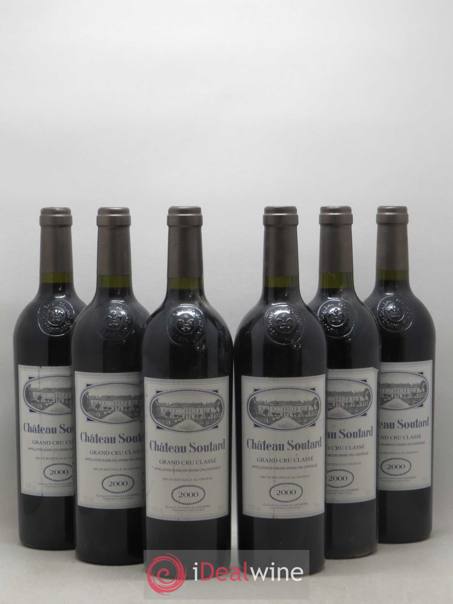 Château Soutard Grand Cru Classé 2000 - Lot de 6 bouteilles - 0