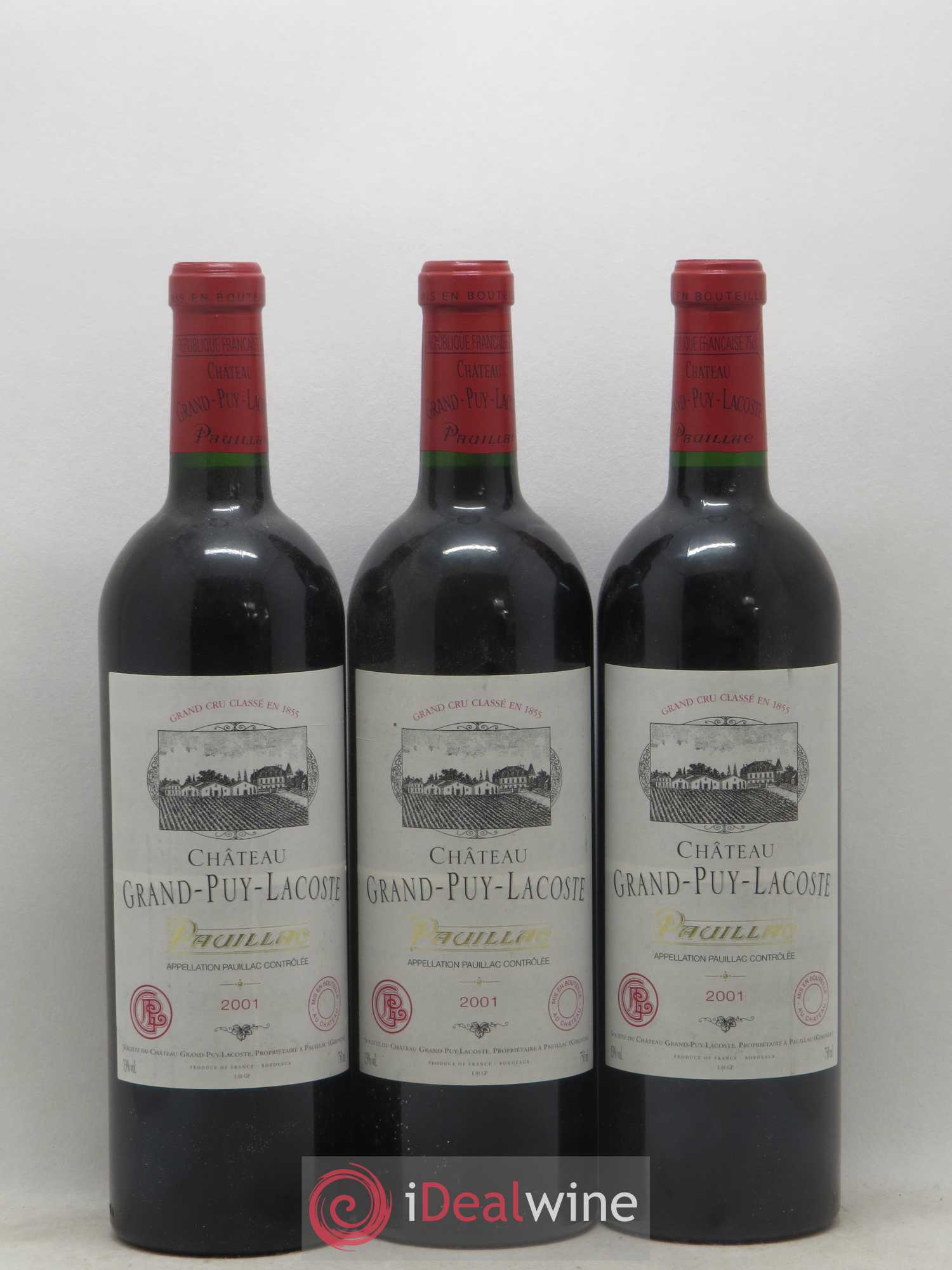 Château Grand Puy Lacoste 5ème Grand Cru Classé 2001 - Lot de 6 bouteilles - 2