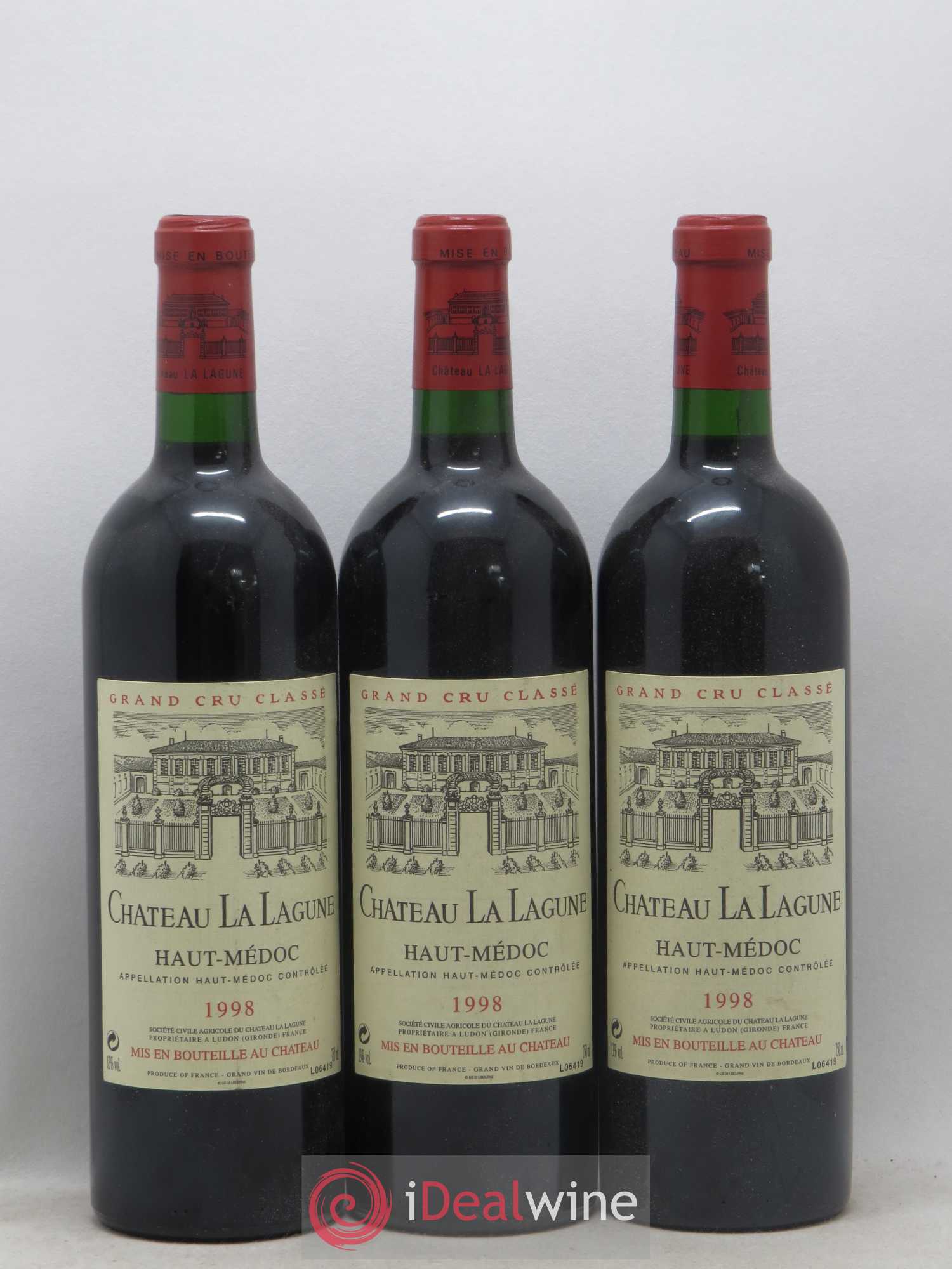Château la Lagune 3ème Grand Cru Classé 1998 - Lot de 6 bouteilles - 1