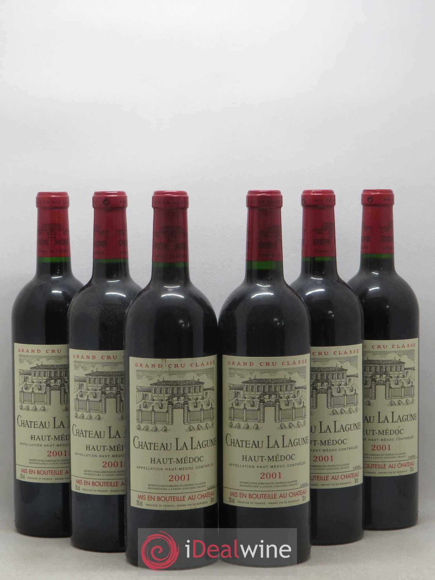 Château la Lagune 3ème Grand Cru Classé 2001 - Lot de 6 bouteilles - 0