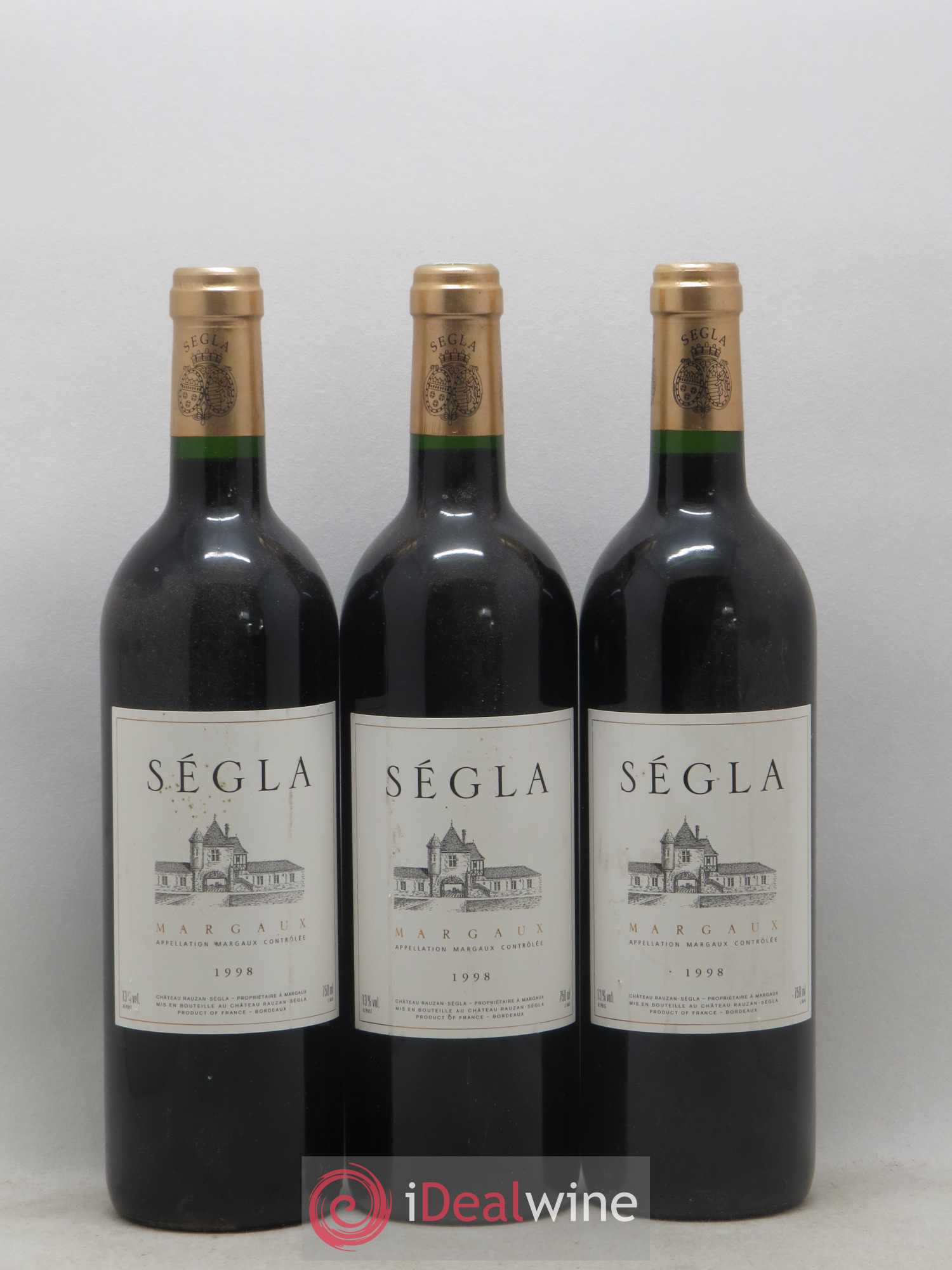 Ségla de Rauzan-Ségla 1998 - Posten von 3 Flaschen - 0