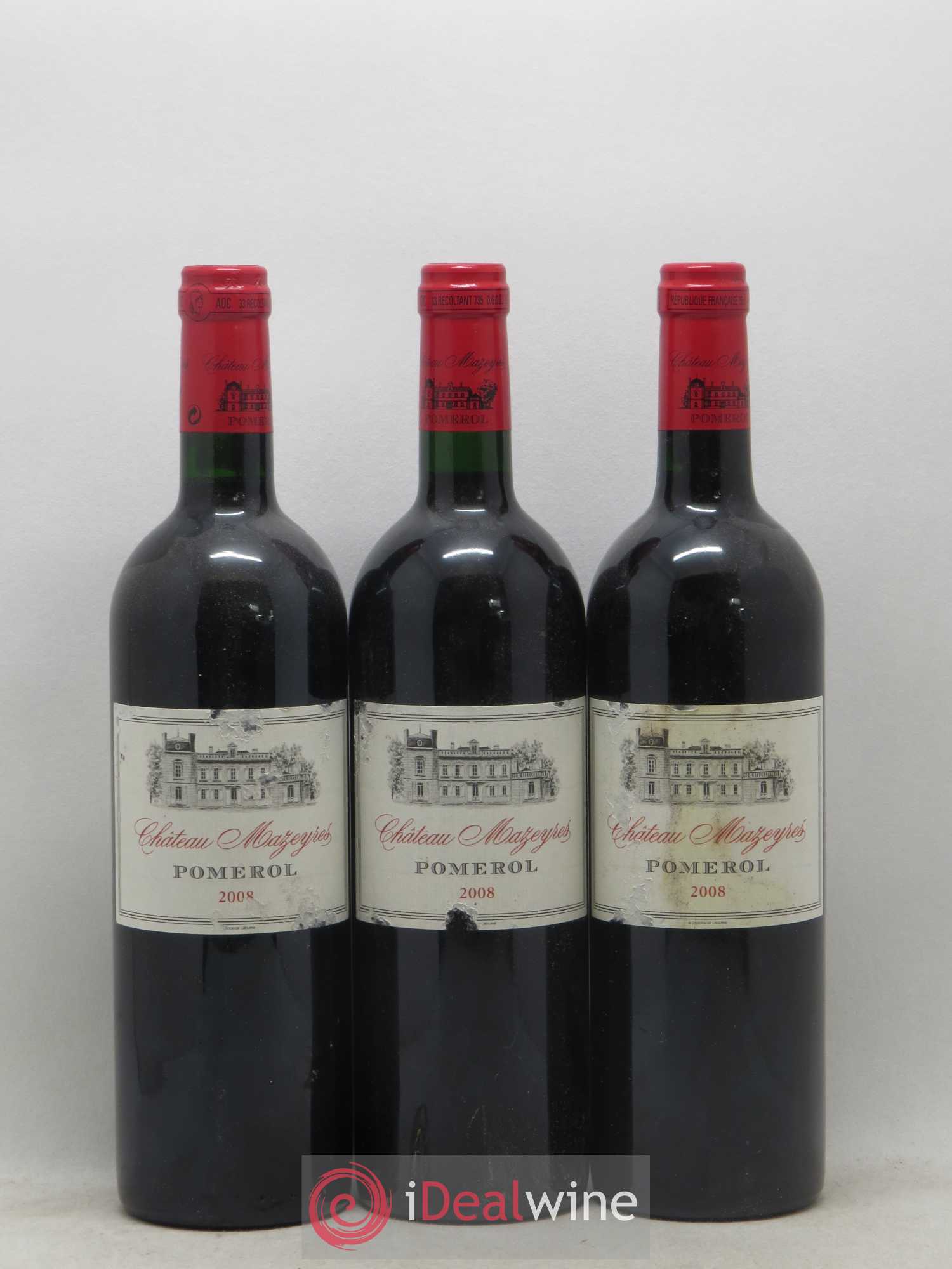 Château Mazeyres 2008 - Lot de 3 bouteilles - 0