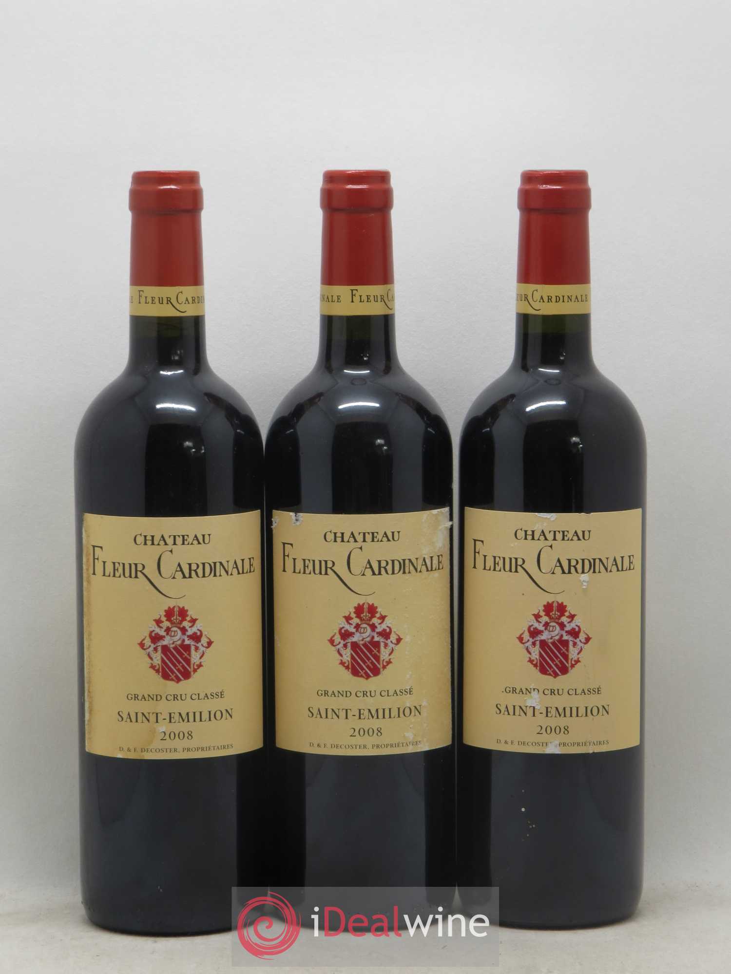 Château Fleur Cardinale Grand Cru Classé 2008 - Lot de 3 bouteilles - 0