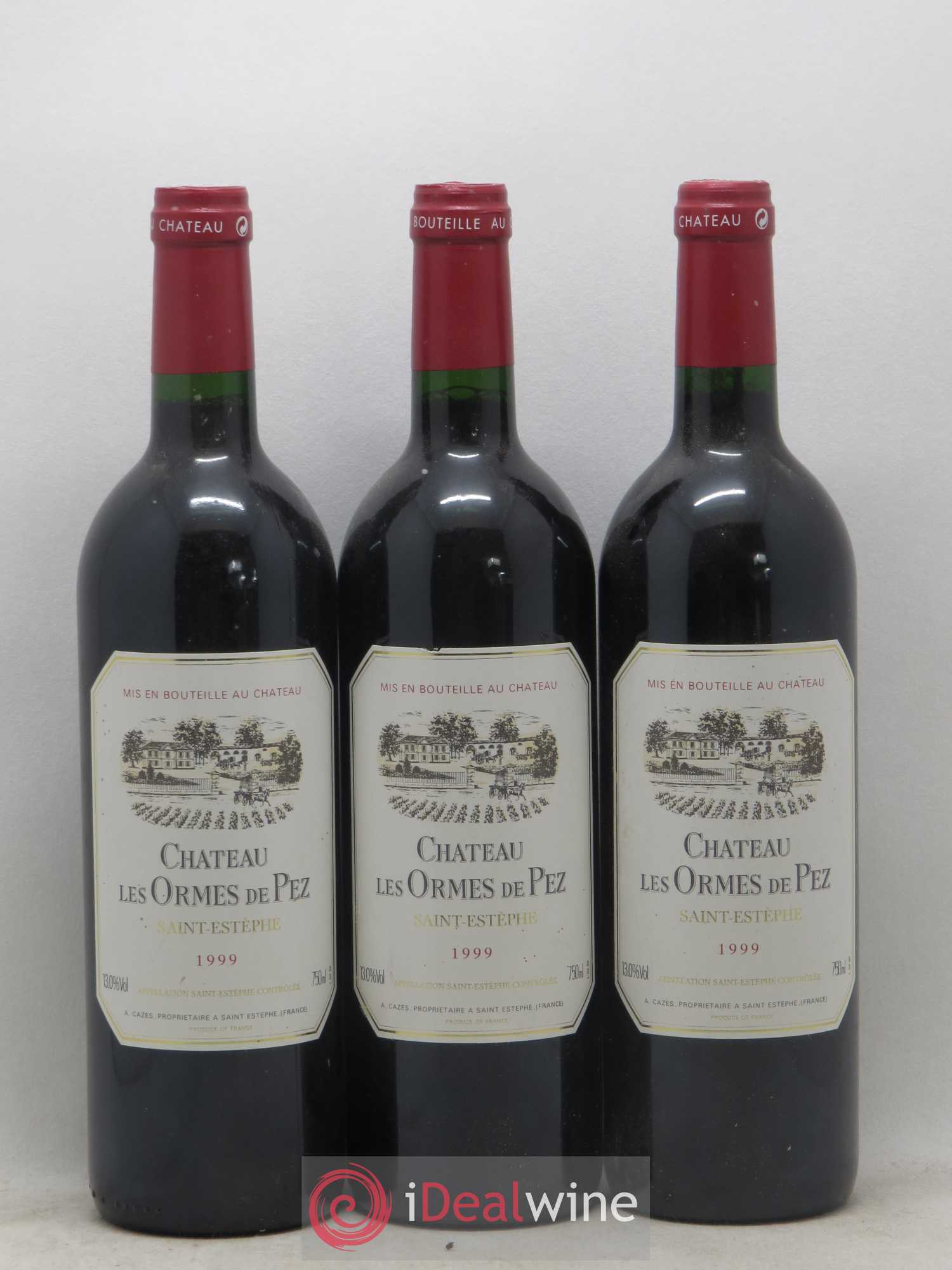 Château les Ormes de Pez 1999 - Lot de 3 bouteilles - 0