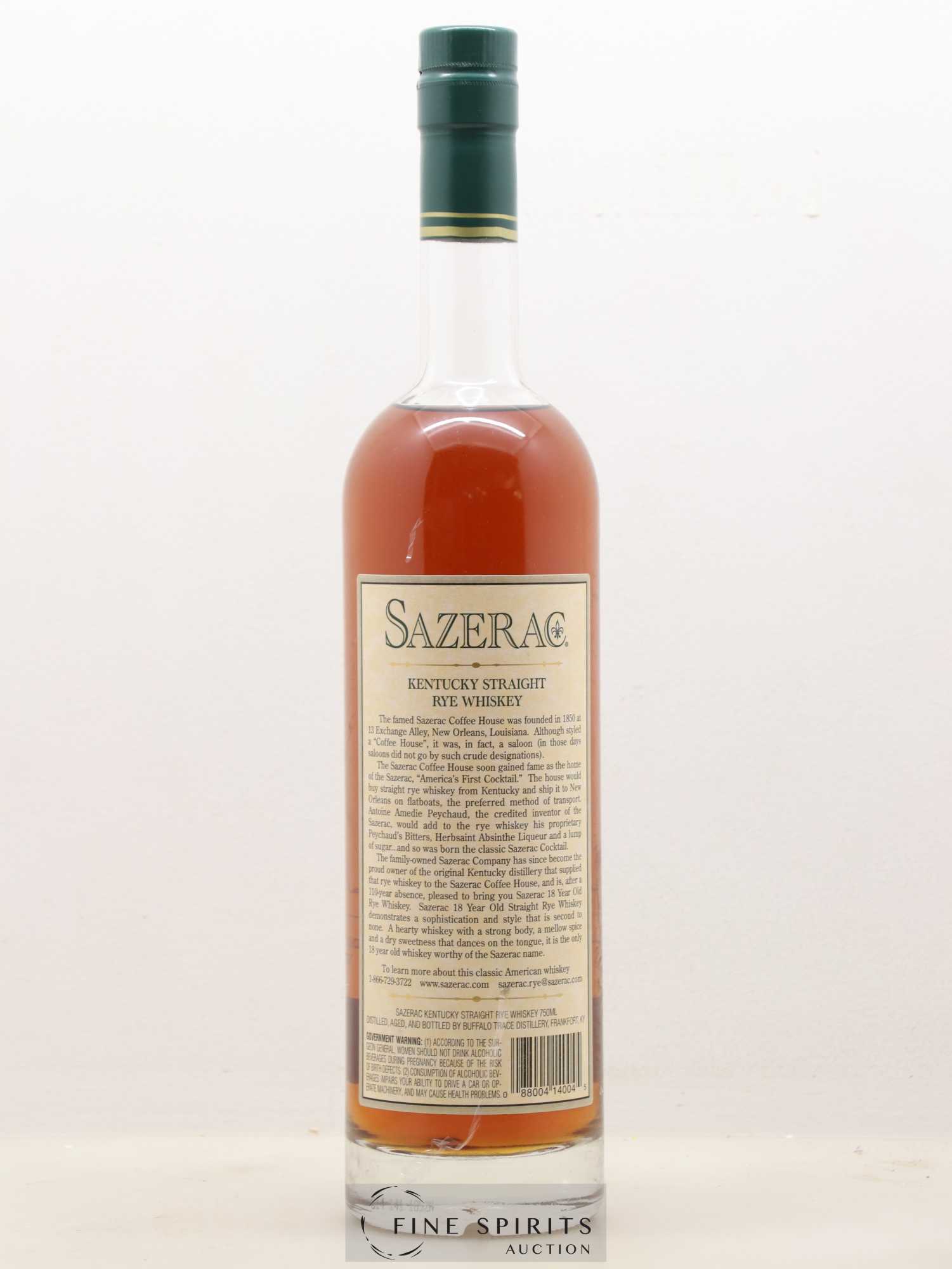 Sazerac 18 years Of. Antique Collection bottled Spring 2014 - Posten von 1 Flasche - 1