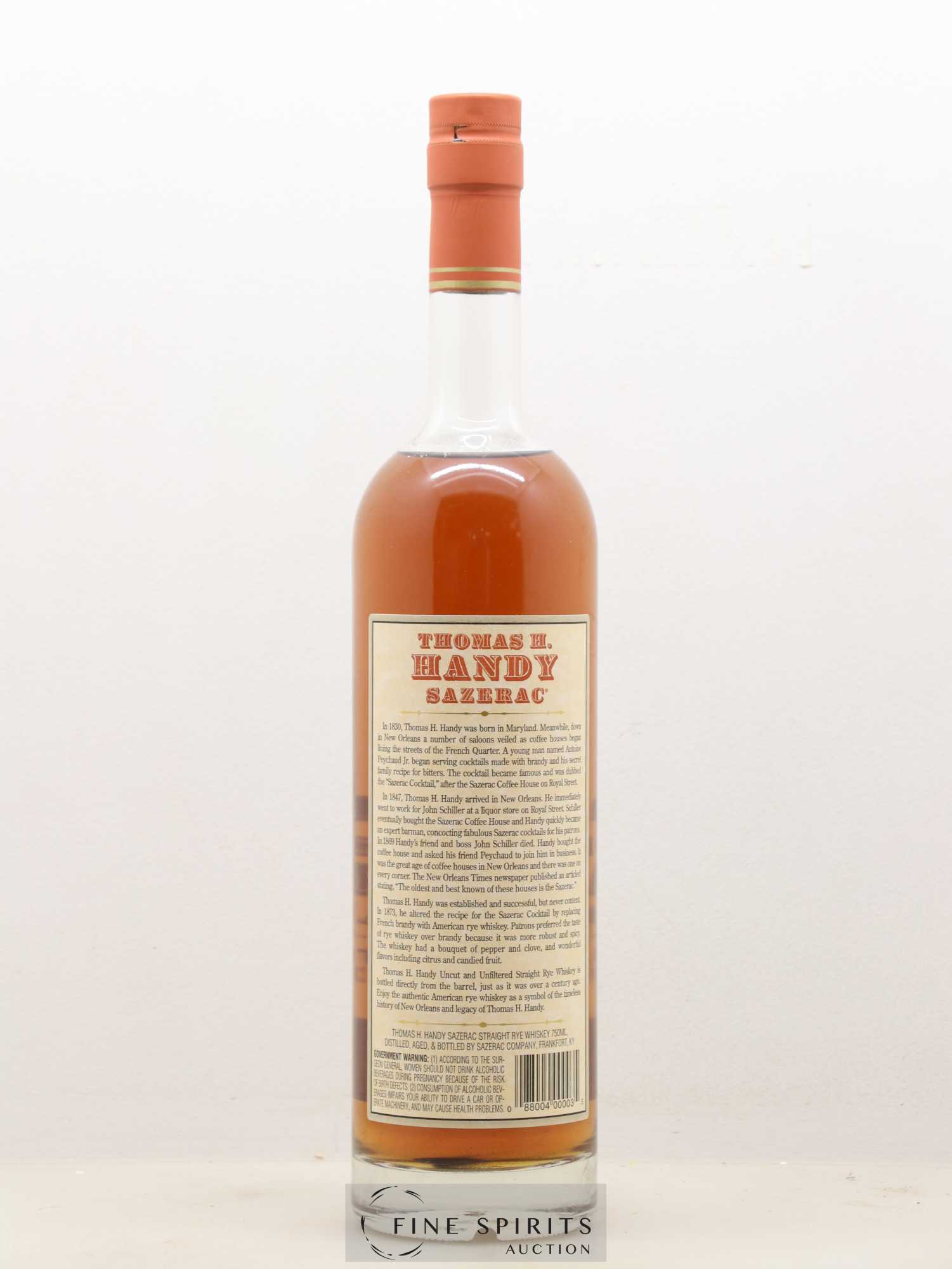 Thomas H. Handy Sazerac Of. Antique Collection Barrel Proof - Release 2013 Limited Edition - Lot de 1 bouteille - 1